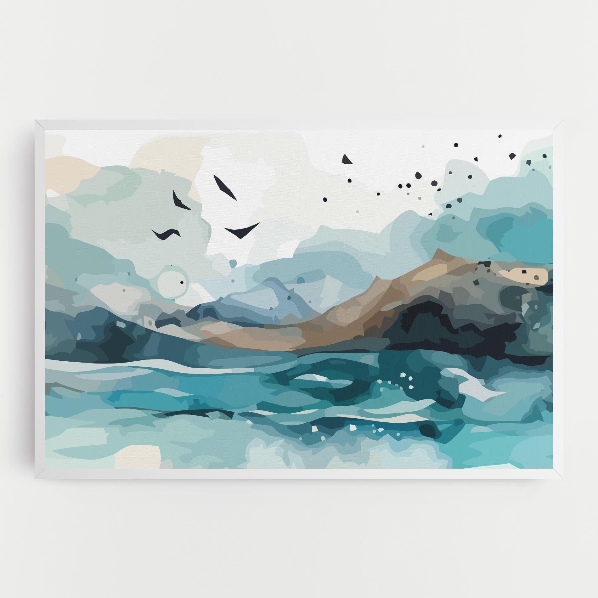 Tablou Canvas Water Birds mockup 0