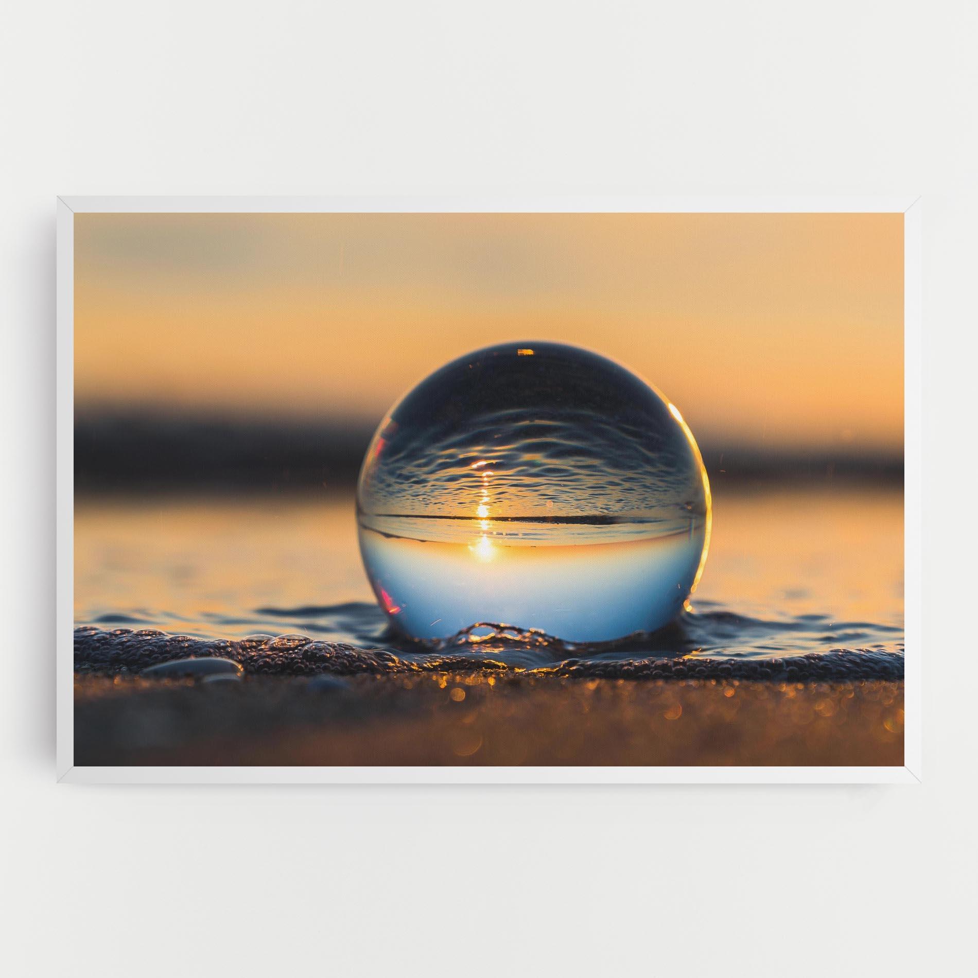 Tablou Canvas Water Bubble Reflecting mockup 0