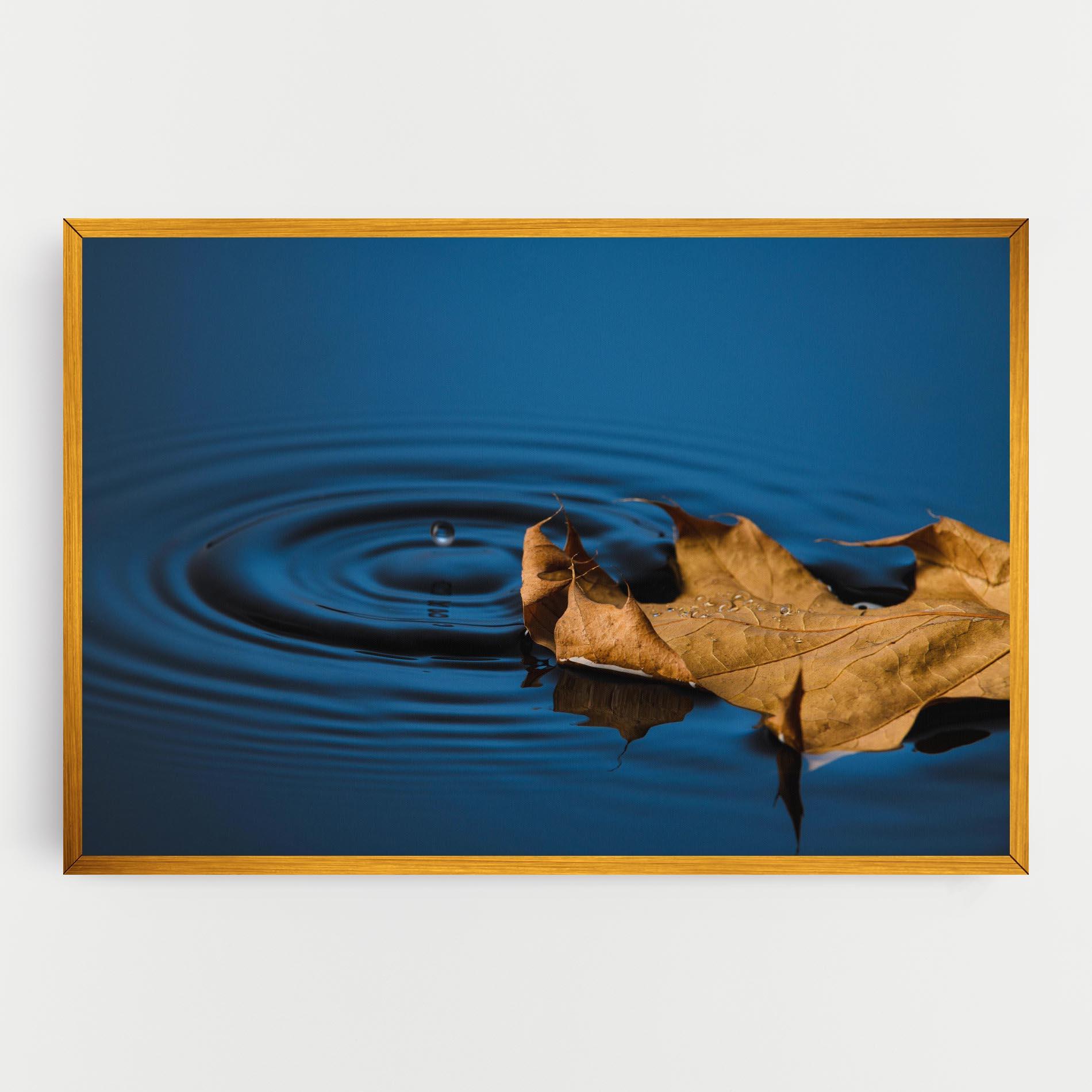 Tablou Canvas Autumn Leaf Water mockup 0
