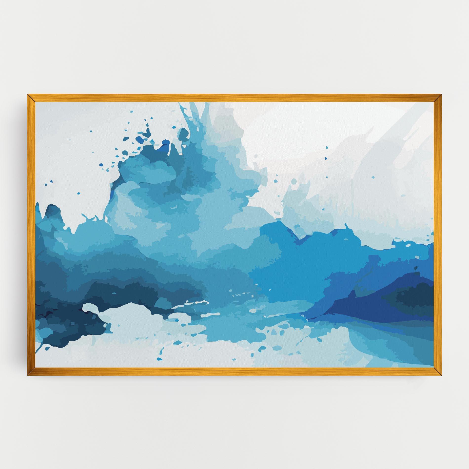 Tablou Canvas Blue Water Art mockup 0