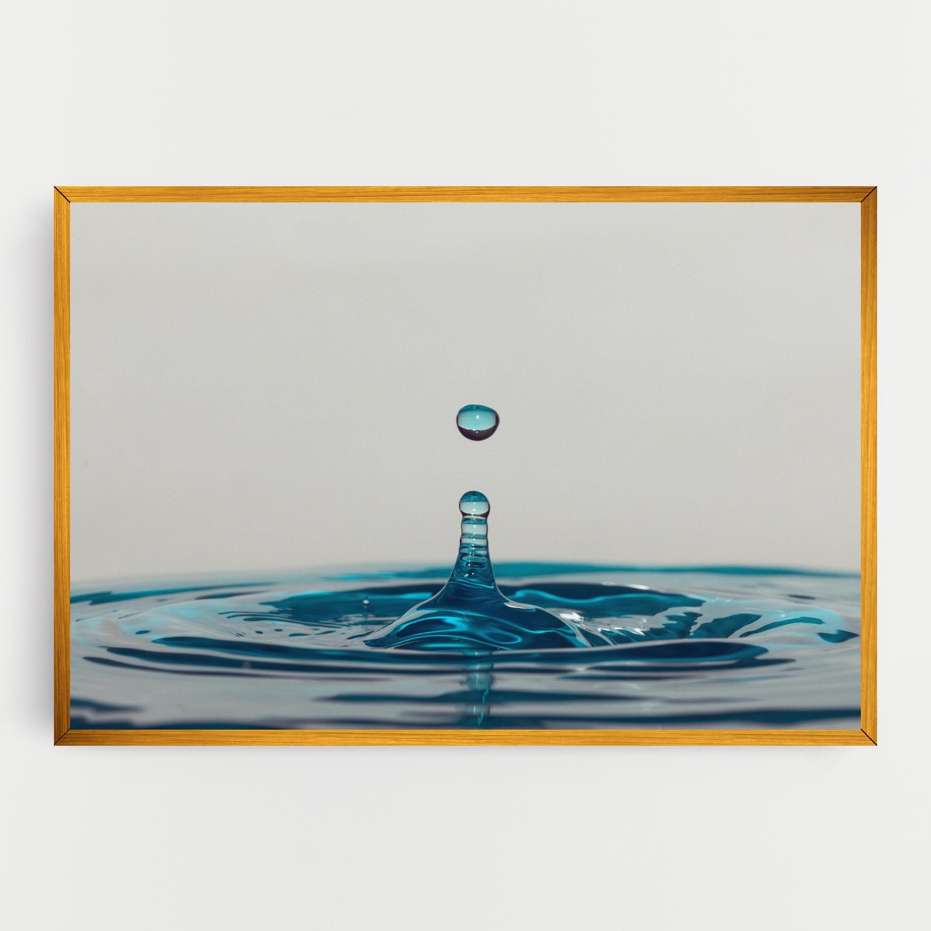 Blue Water Drop mockup 0