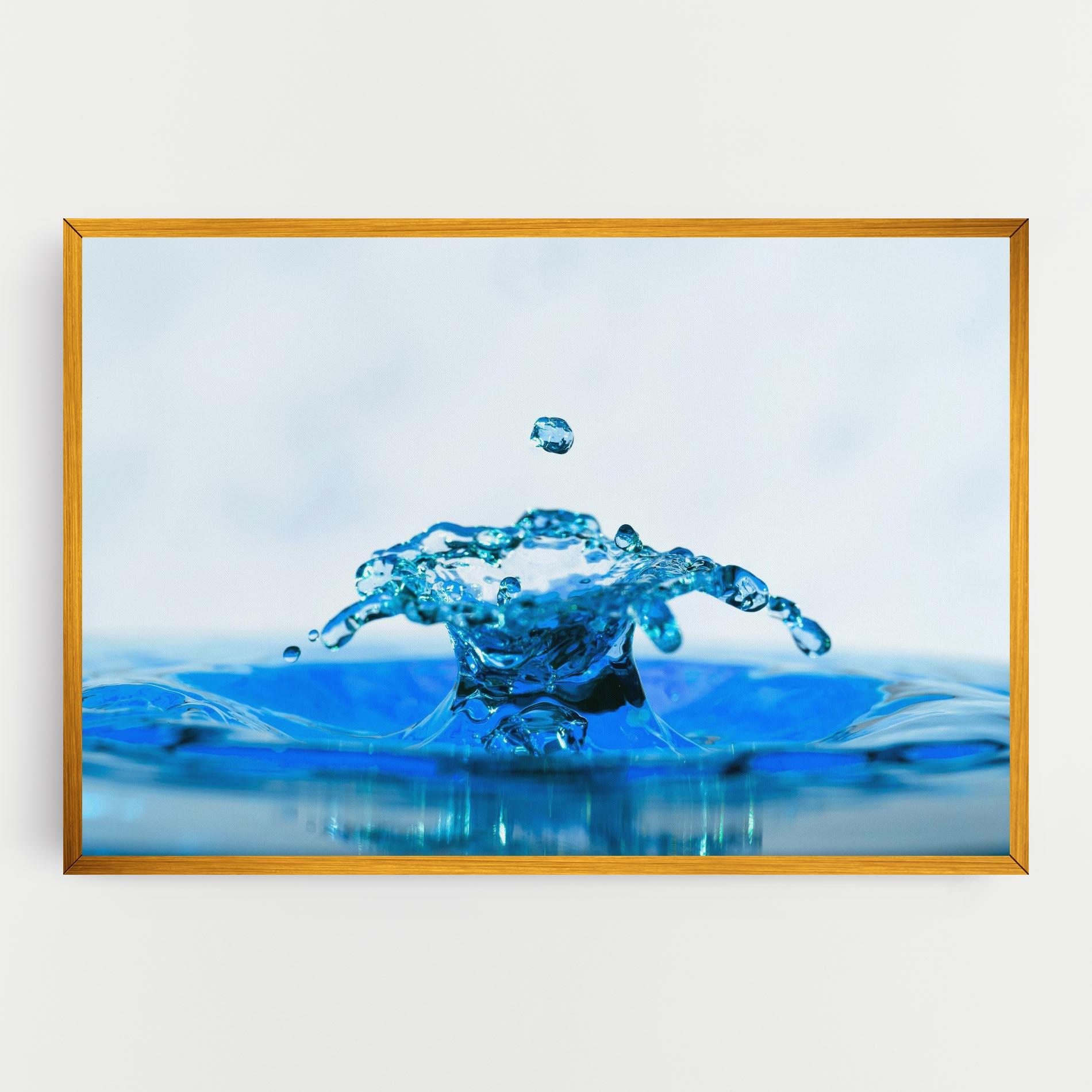 Tablou Canvas Blue Water Splash mockup 0