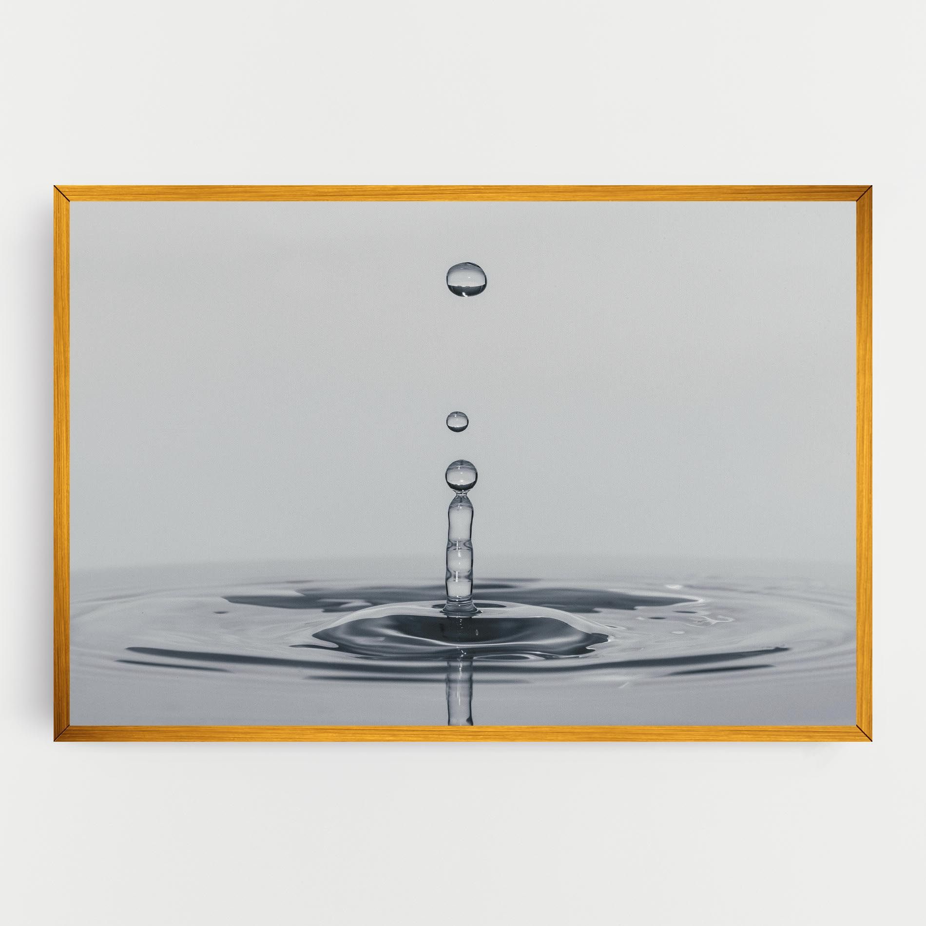 Grey Water Drop mockup 0