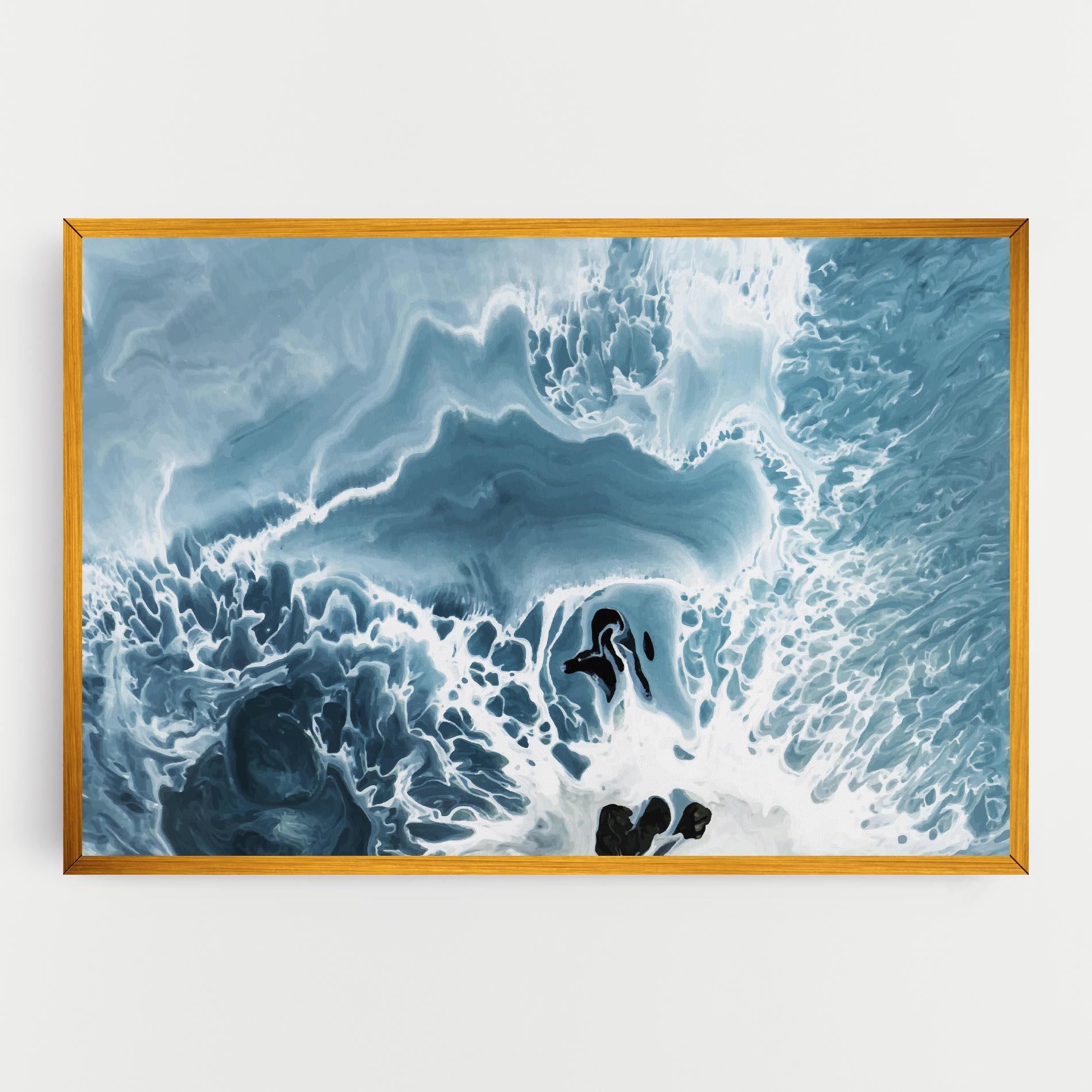 Tablou Canvas Light Blue Ocean mockup 0