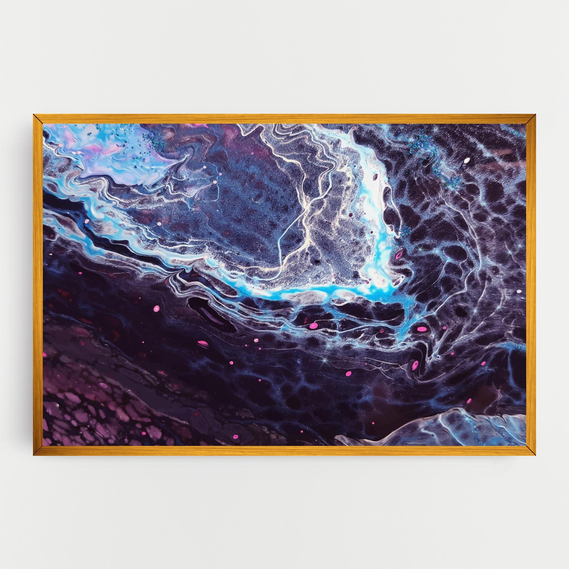 Tablou Canvas Purple Blue Water mockup 0