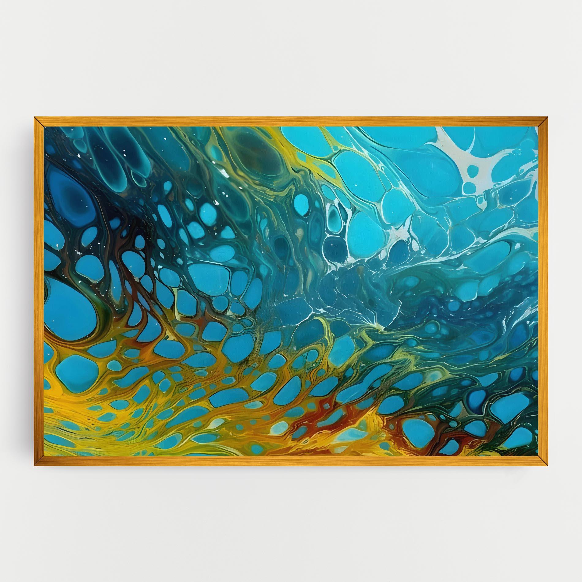 Tablou Canvas Yellow Green Ocean mockup 0