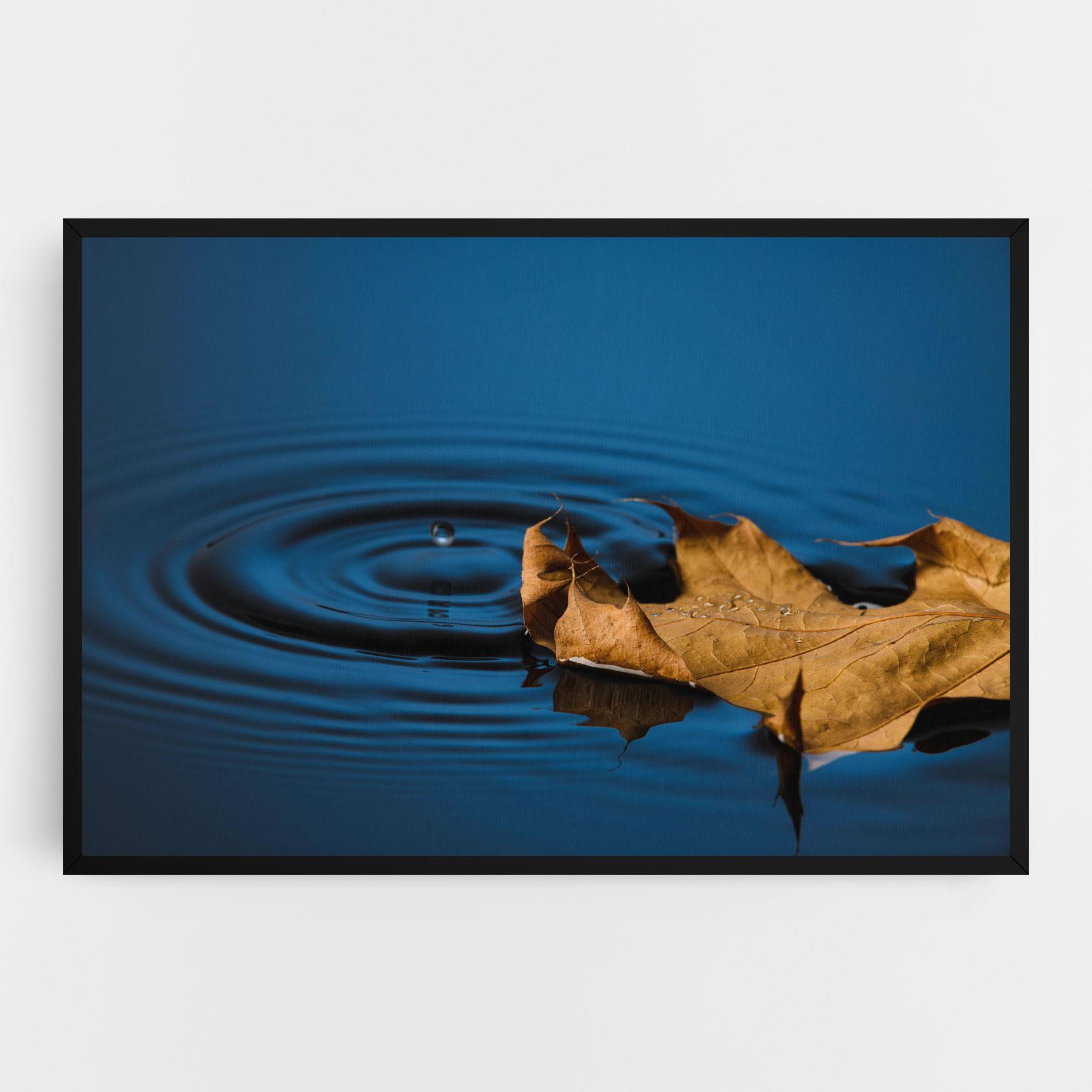 Tablou Canvas Autumn Leaf Water mockup 0