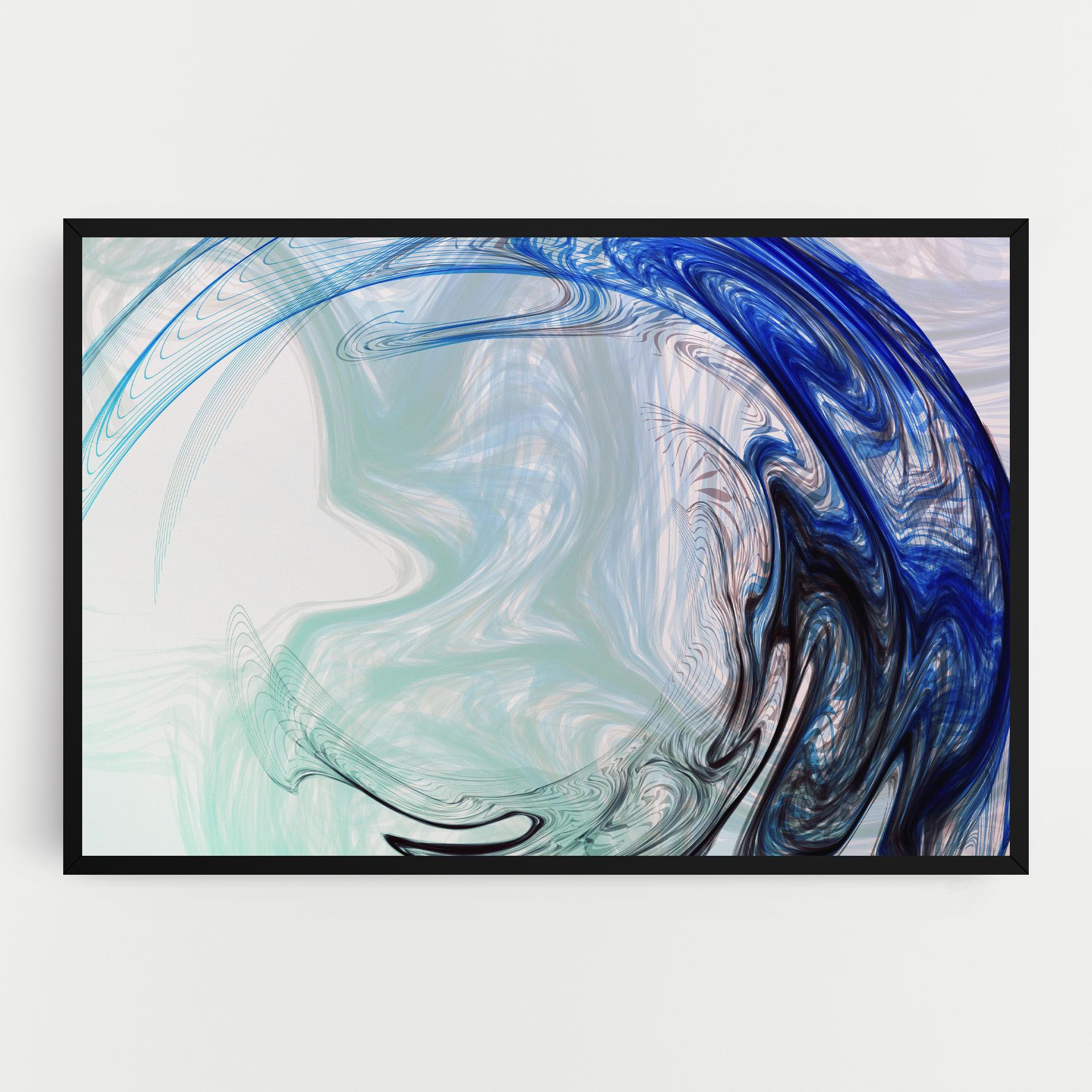 Blue Black Art mockup 0