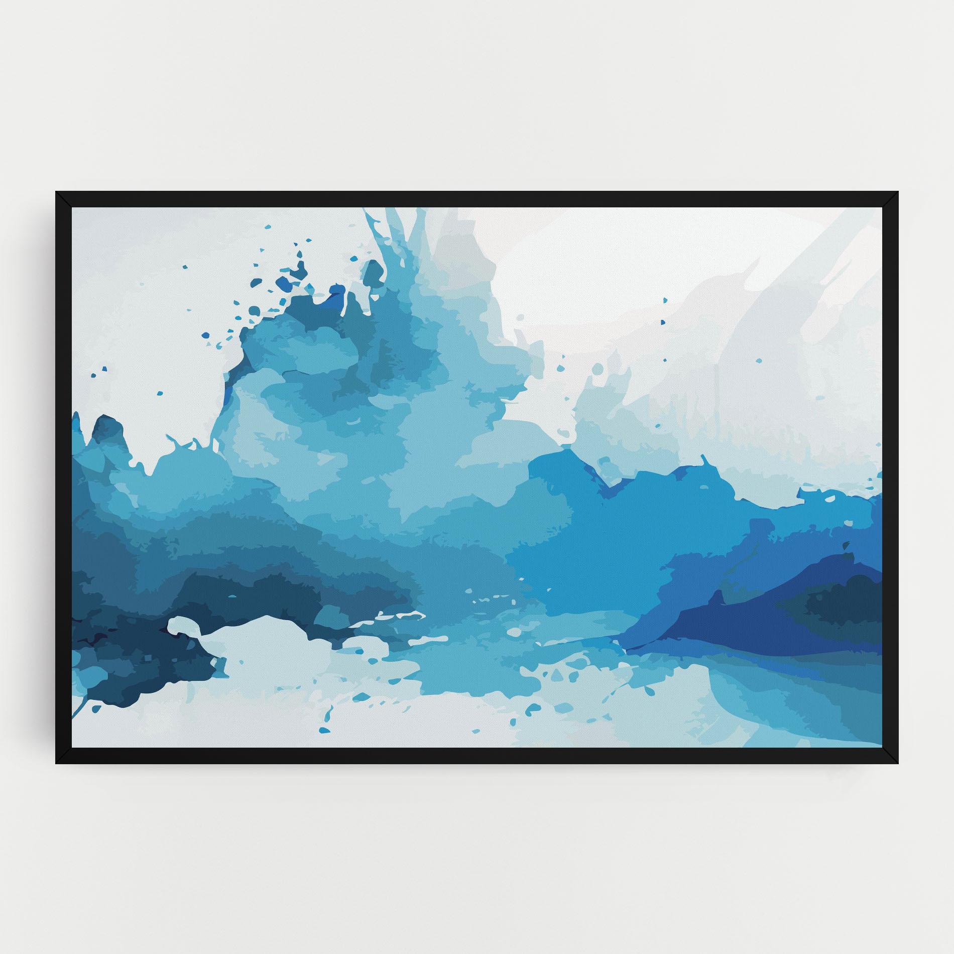 Tablou Canvas Blue Water Art mockup 0
