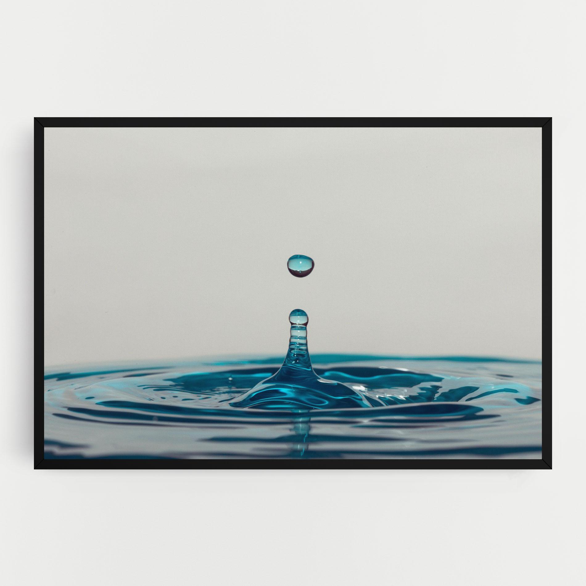 Tablou Canvas Blue Water Drop mockup 0