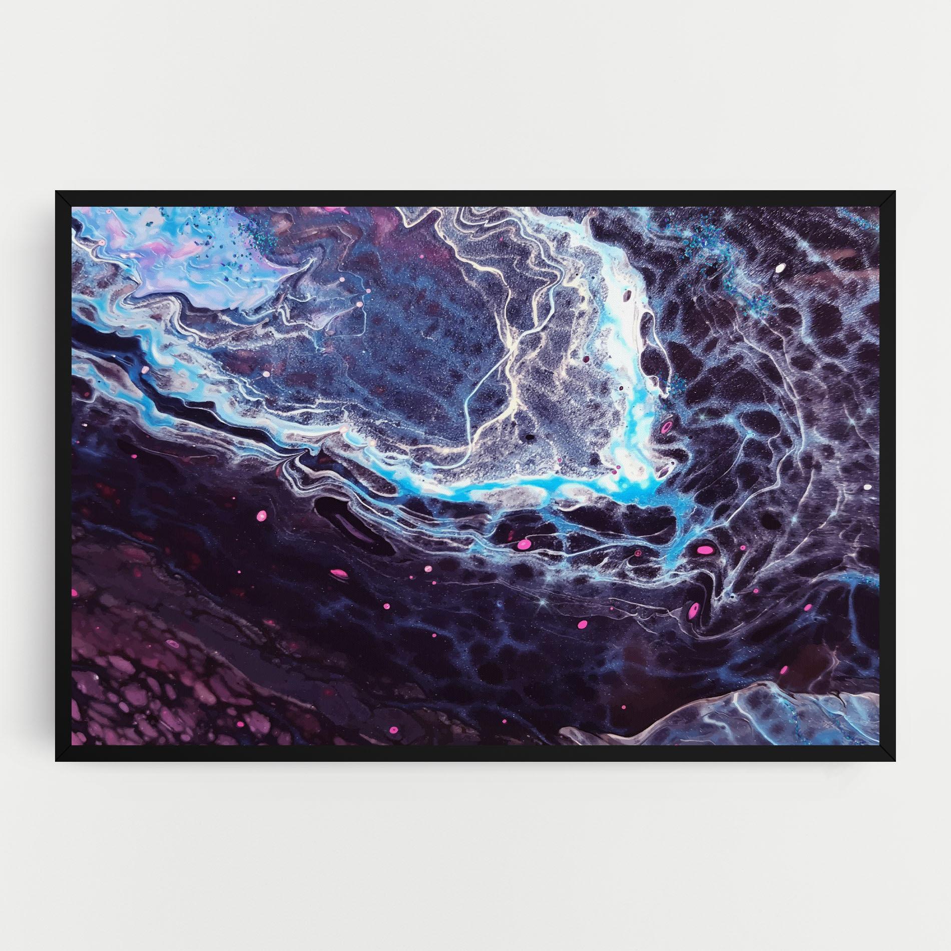 Tablou Canvas Purple Blue Water mockup 0