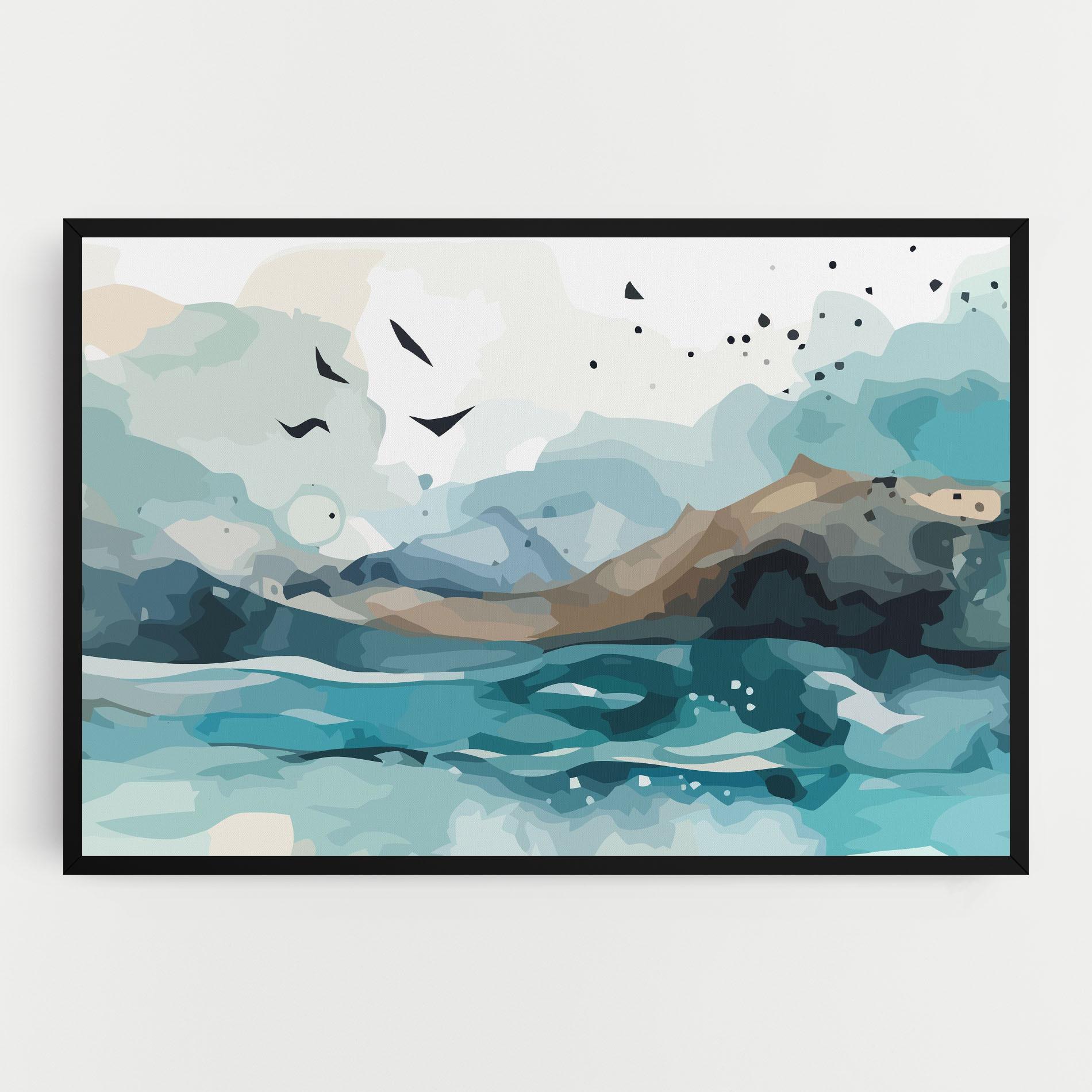Tablou Canvas Water Birds mockup 0