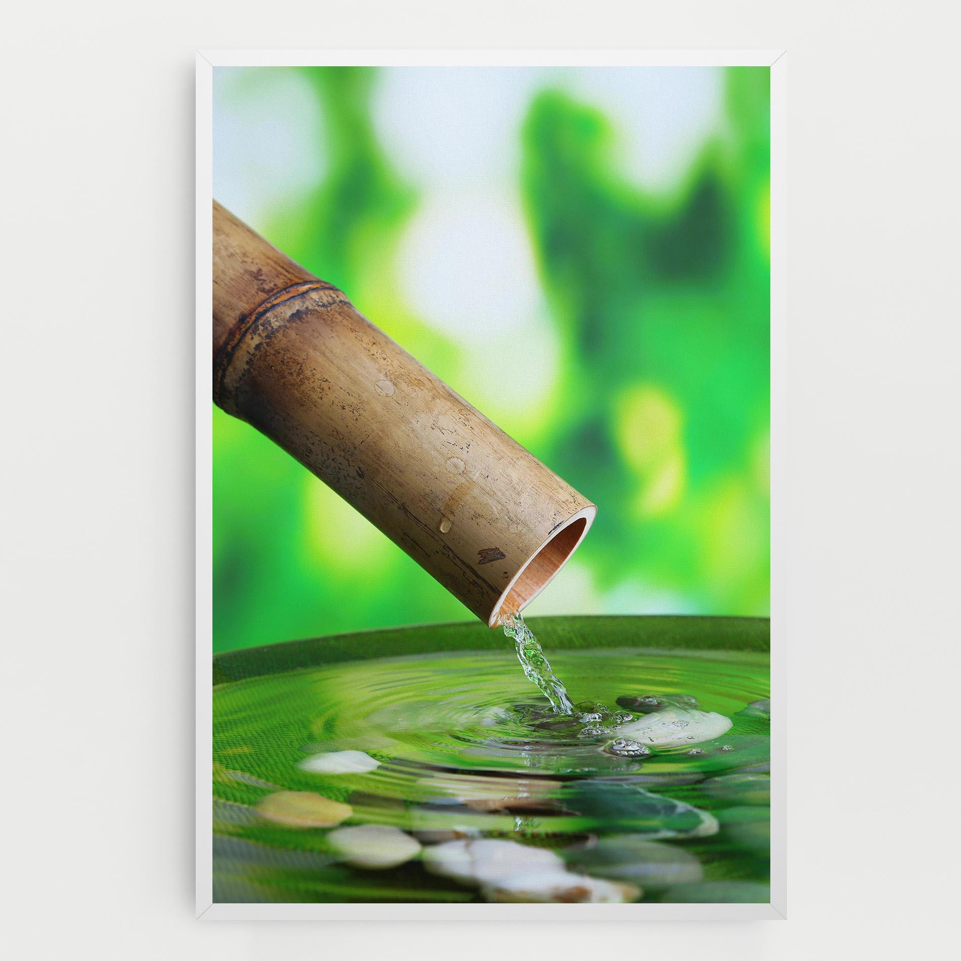 Tablou Canvas Bamboo Fountain mockup 0