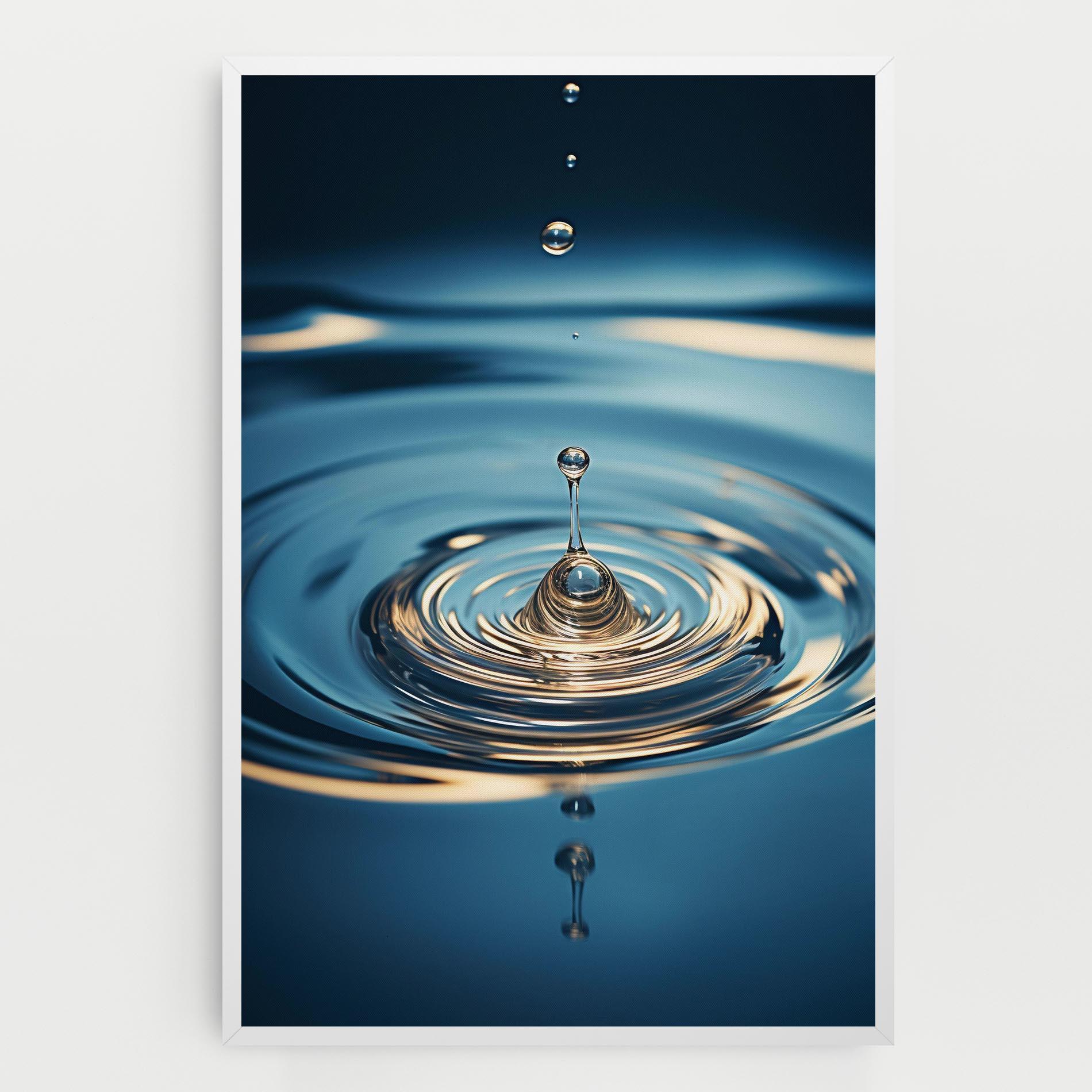 Tablou Canvas Cream Water Drop mockup 0