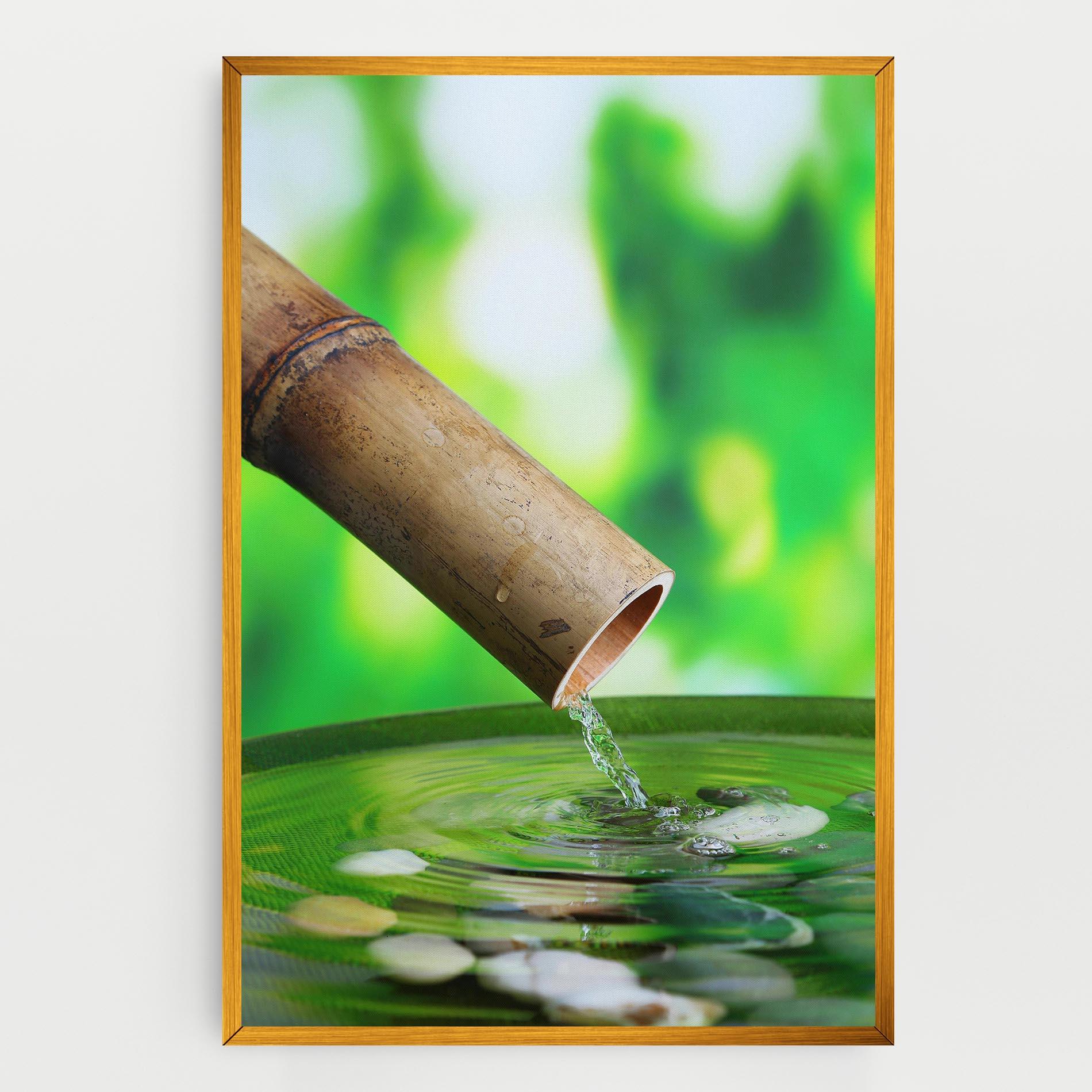 Tablou Canvas Bamboo Fountain mockup 0