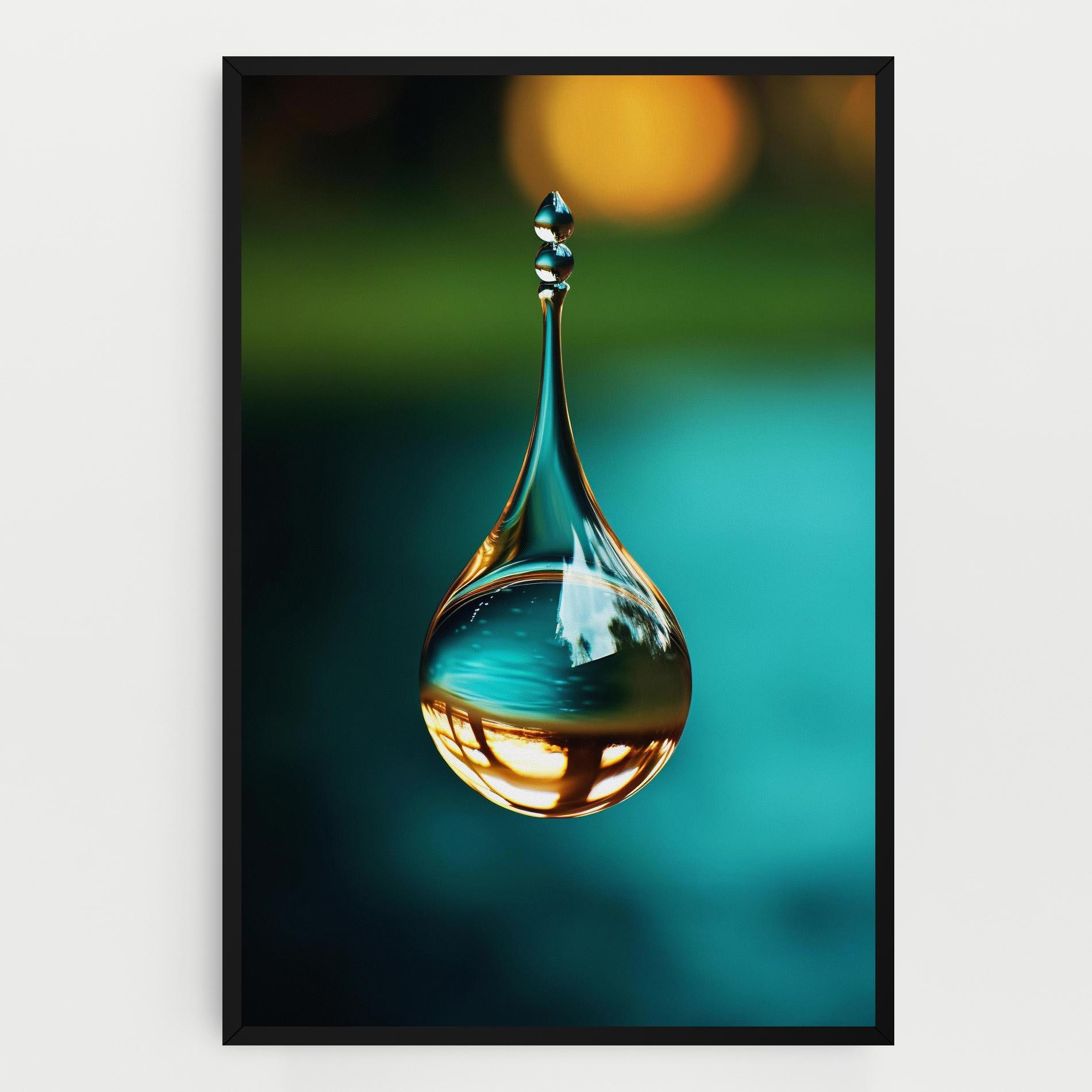 Tablou Canvas Big Green Drop mockup 0