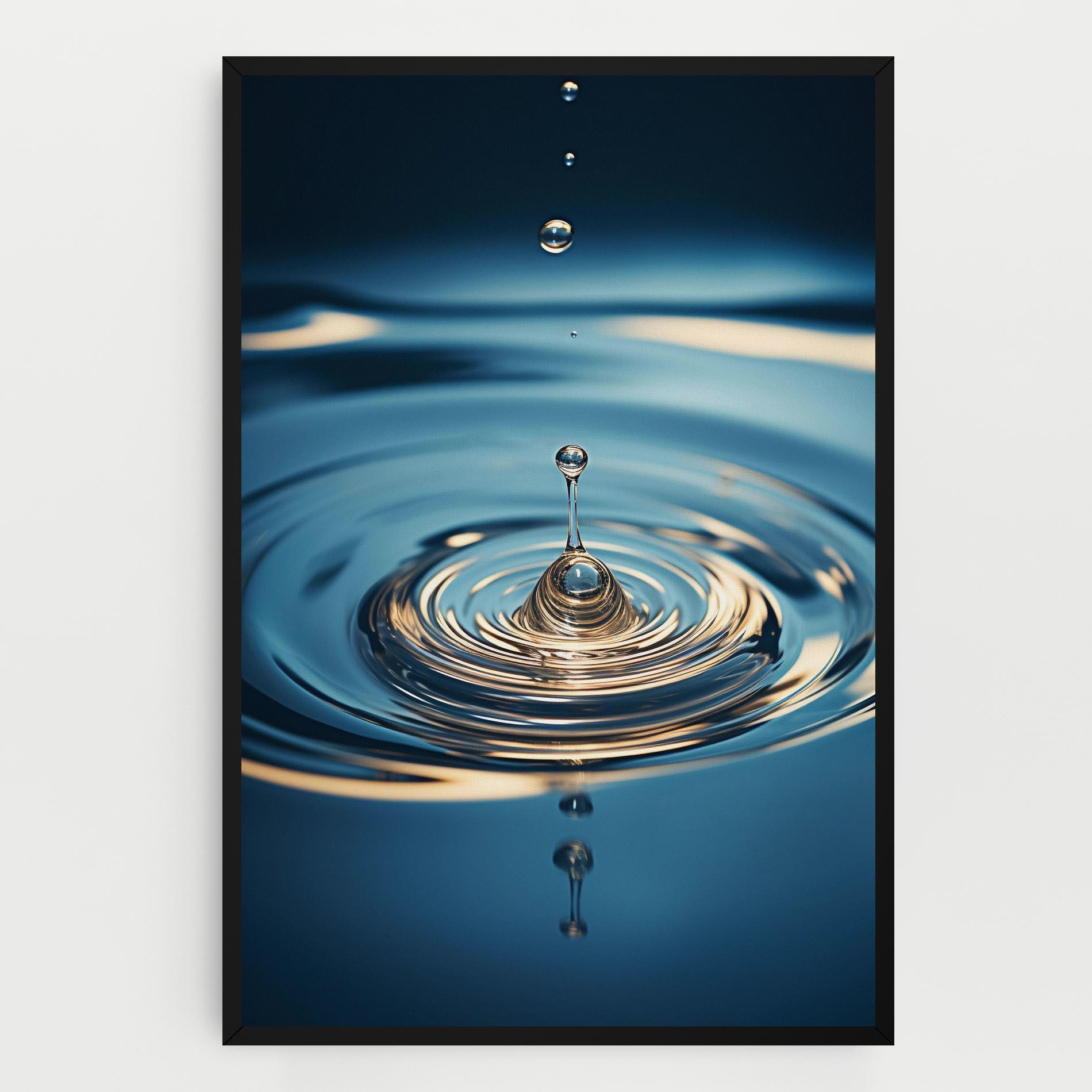 Tablou Canvas Cream Water Drop mockup 0