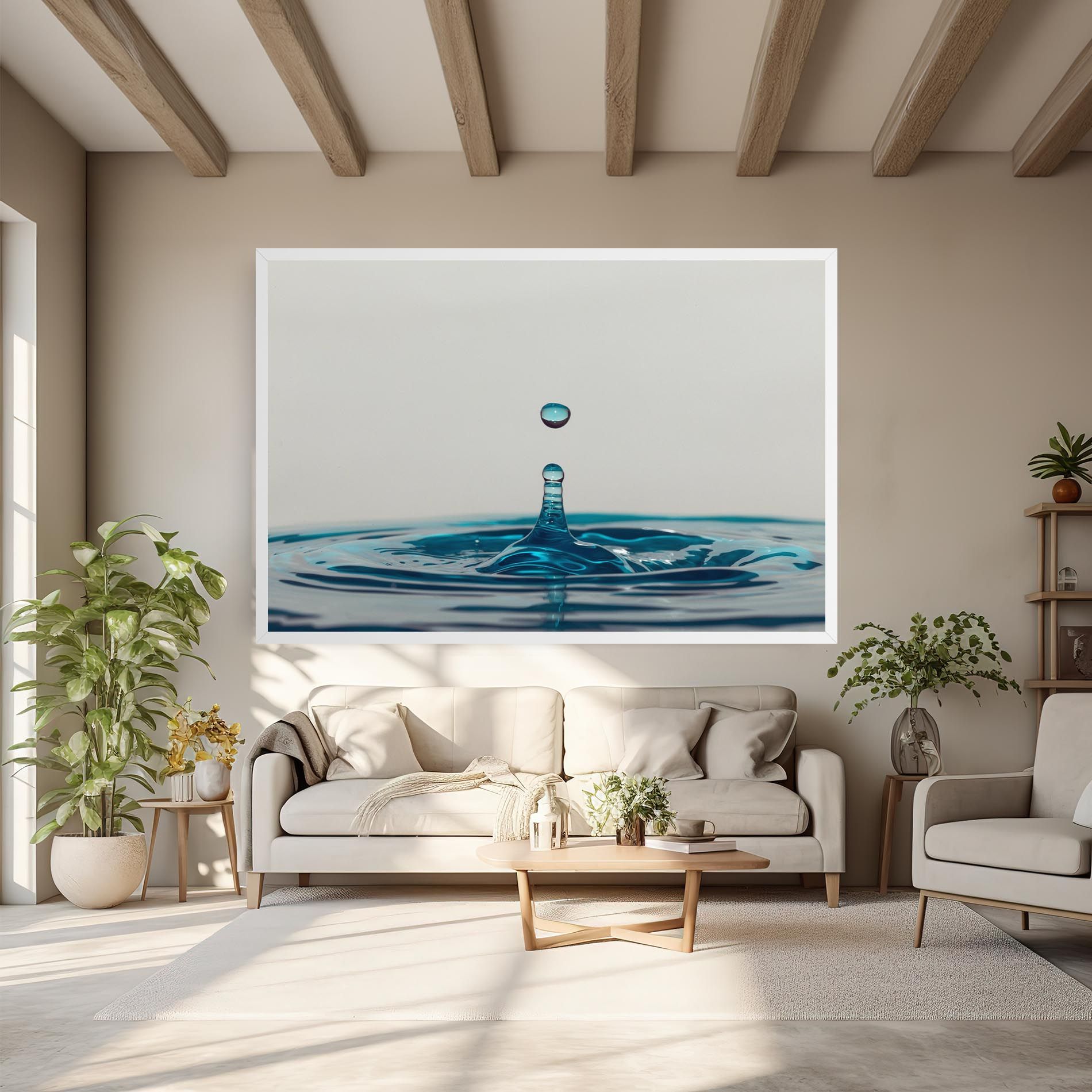 Blue Water Drop mockup 6