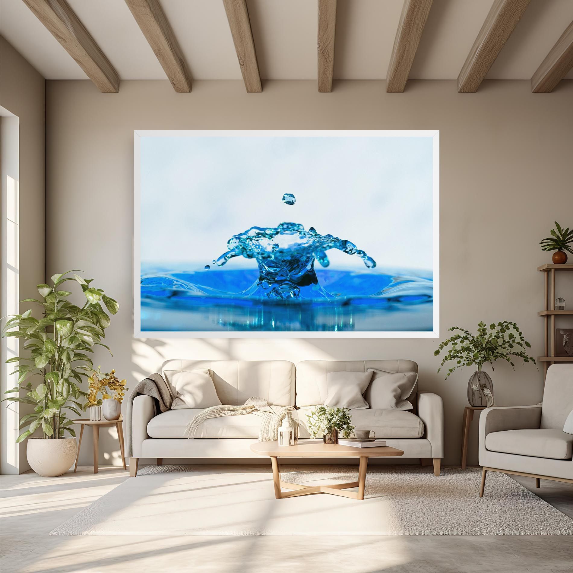 Blue Water Splash mockup 6