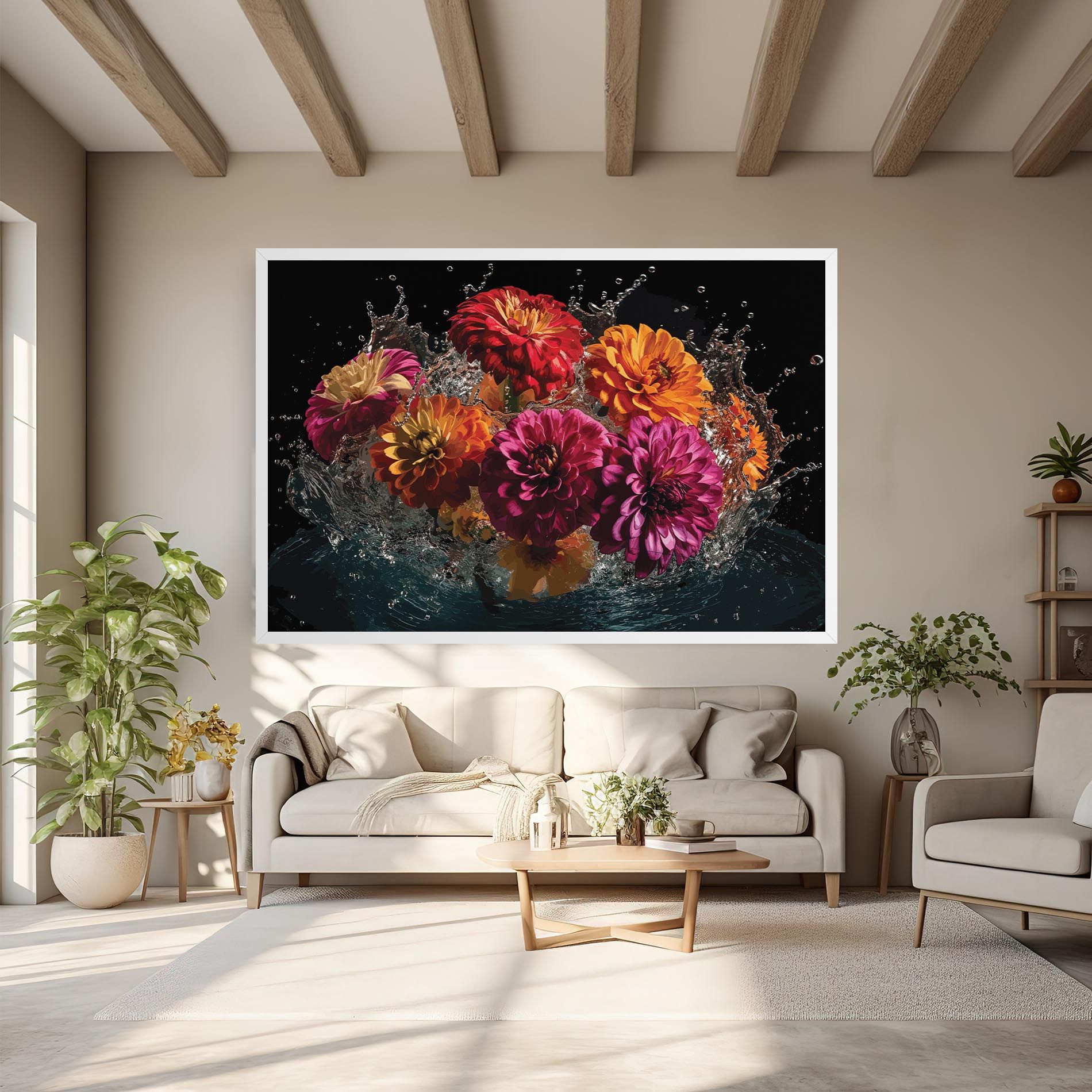 Flower Water Splash mockup 6