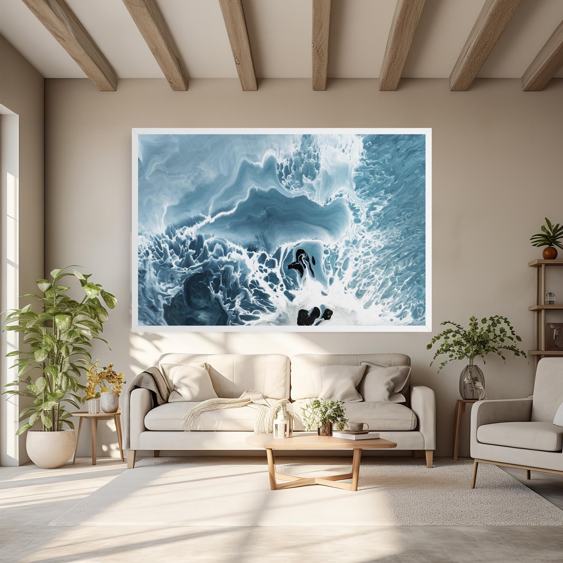 Tablou Canvas Light Blue Ocean mockup 6