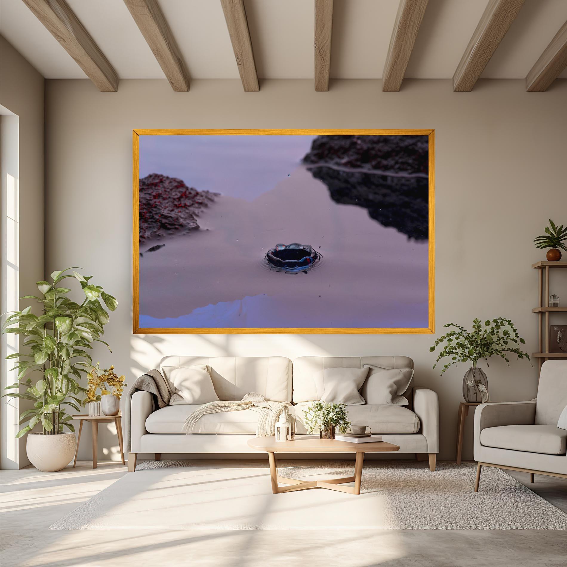 Tablou Canvas Blue Color Water mockup 6