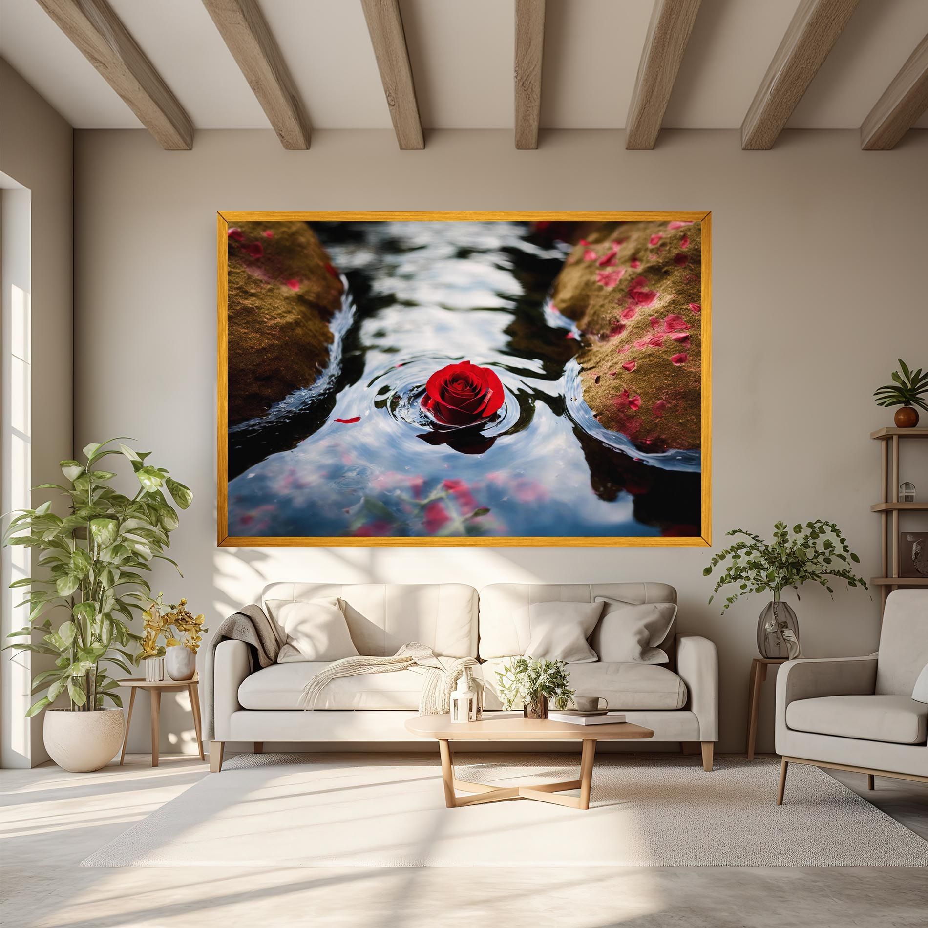 Floating Water Rose mockup 6