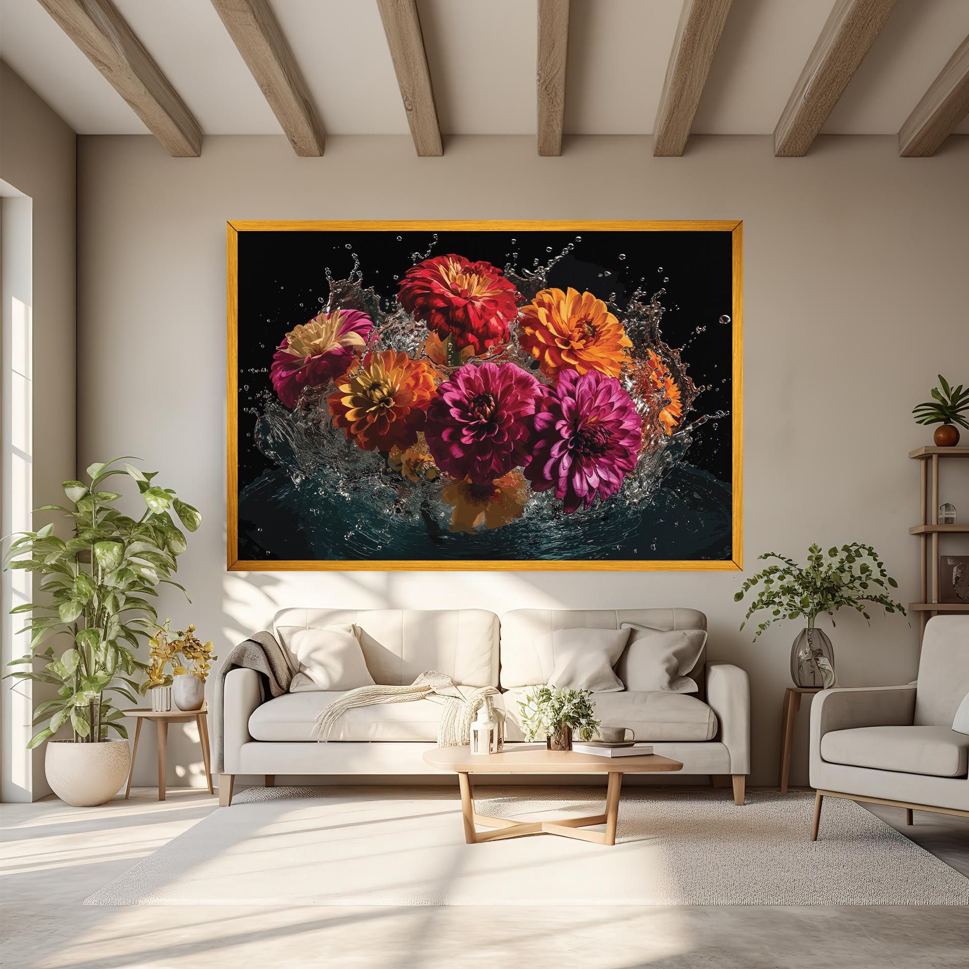 Flower Water Splash mockup 6