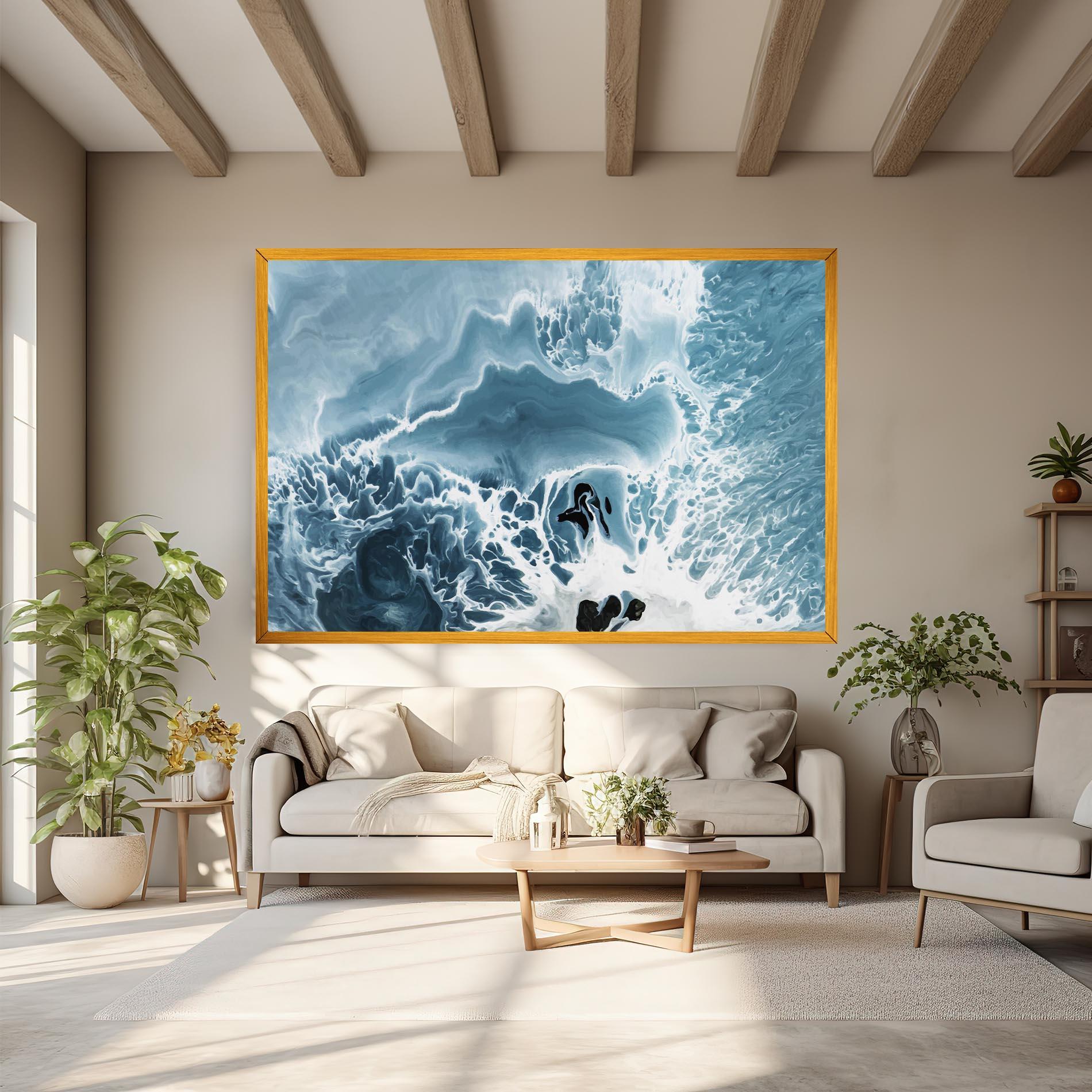 Tablou Canvas Light Blue Ocean mockup 6