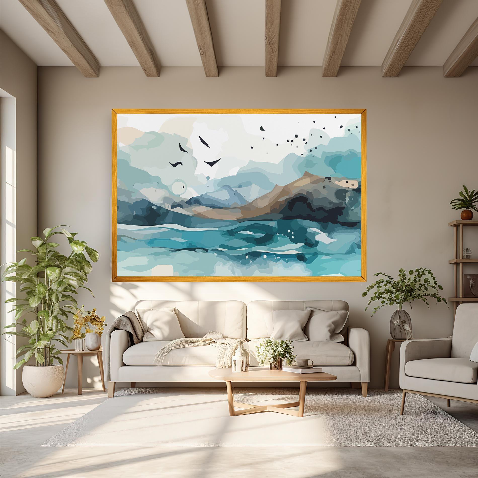 Tablou Canvas Water Birds mockup 6