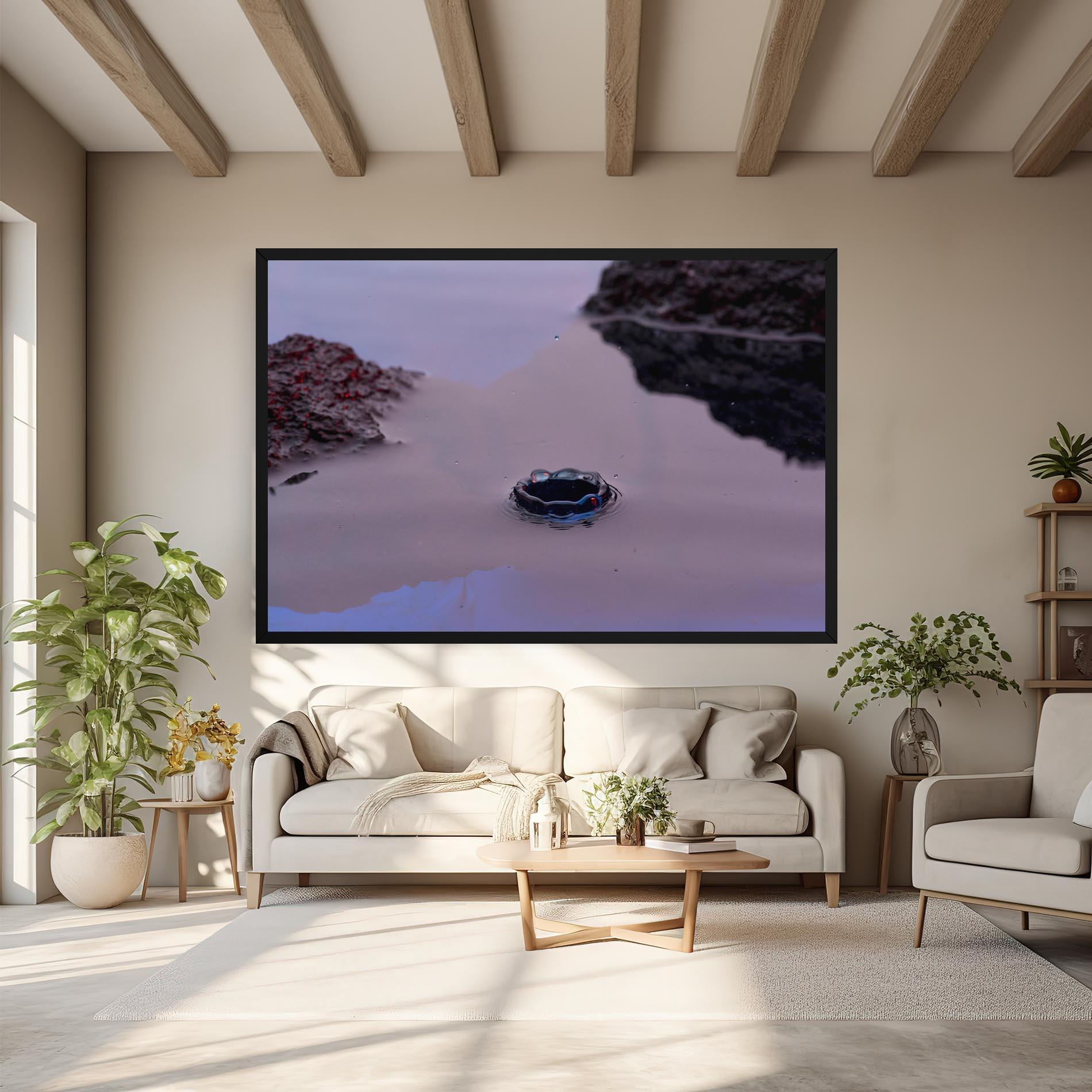 Tablou Canvas Blue Color Water mockup 6