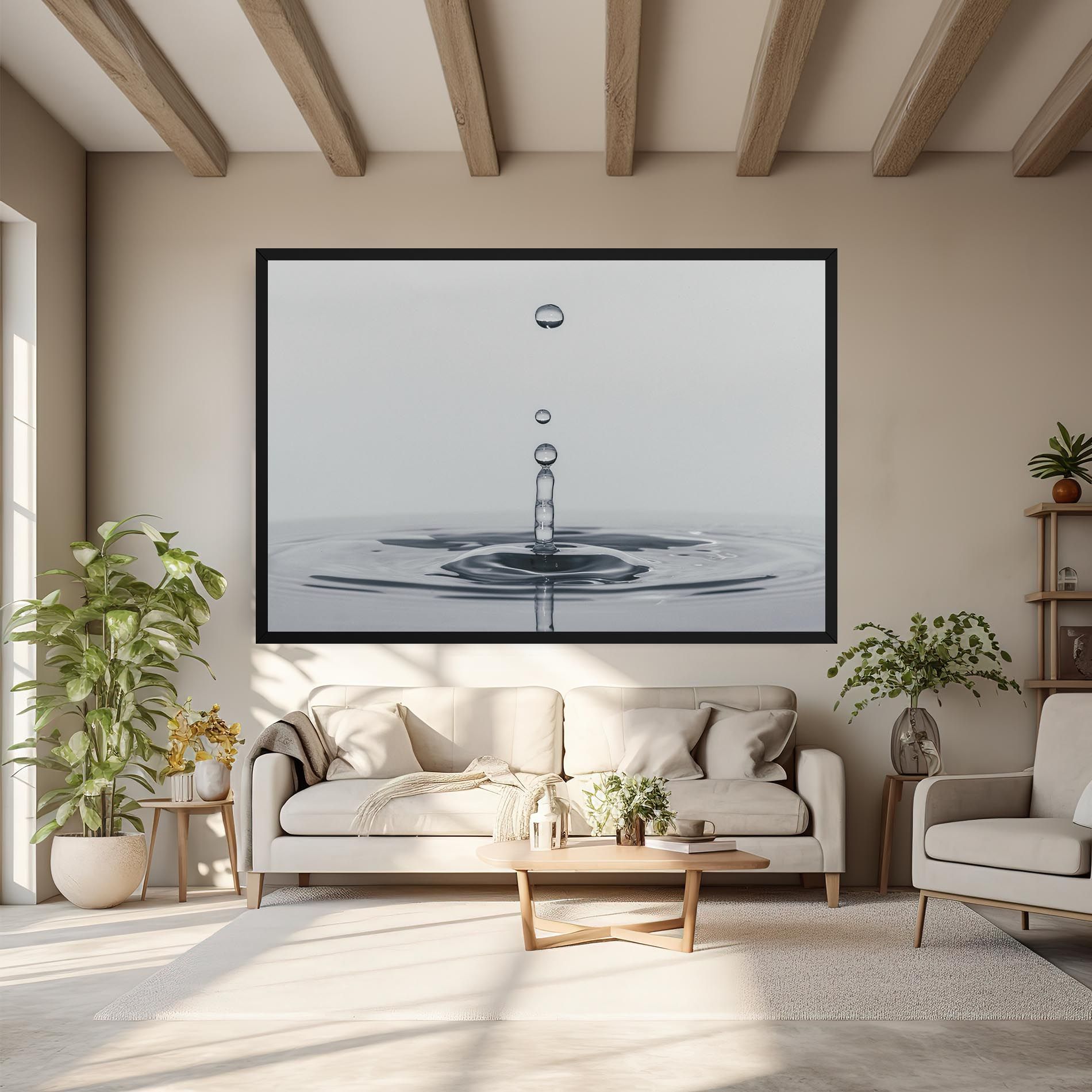 Grey Water Drop mockup 6