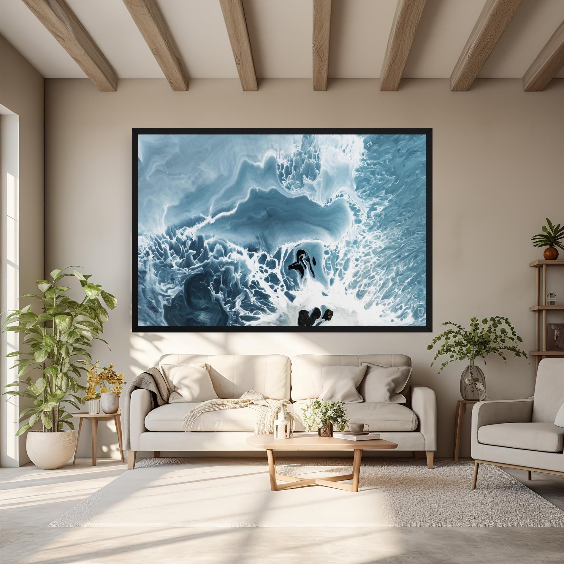 Tablou Canvas Light Blue Ocean mockup 6