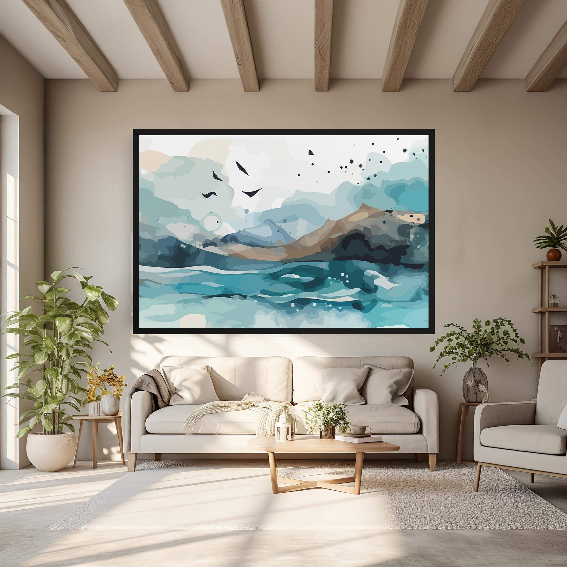 Tablou Canvas Water Birds mockup 6