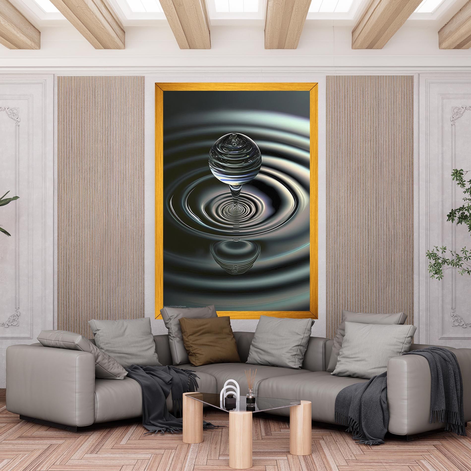 Beautiful Water Drop mockup 6