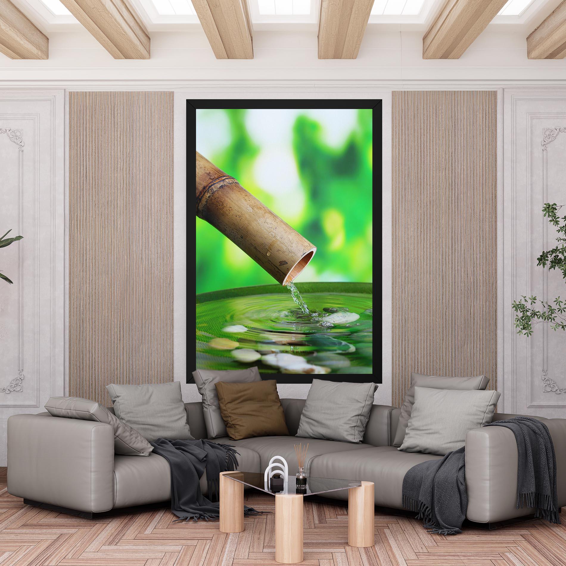 Tablou Canvas Bamboo Fountain mockup 6