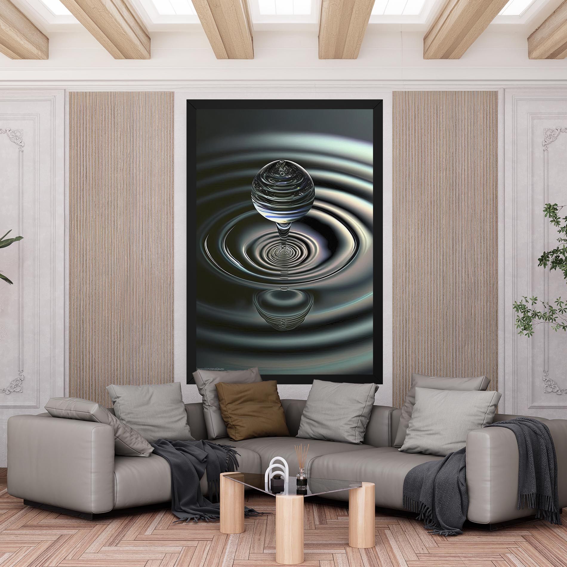 Beautiful Water Drop mockup 6