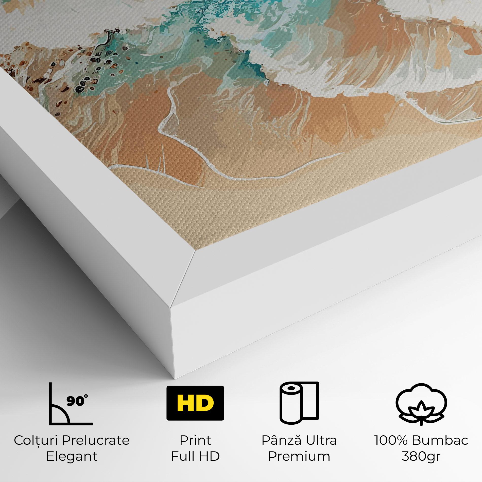Tablou Canvas Artistic Waves mockup 4