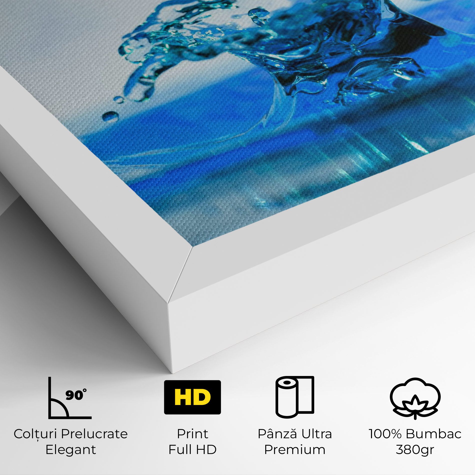 Blue Water Splash mockup 4