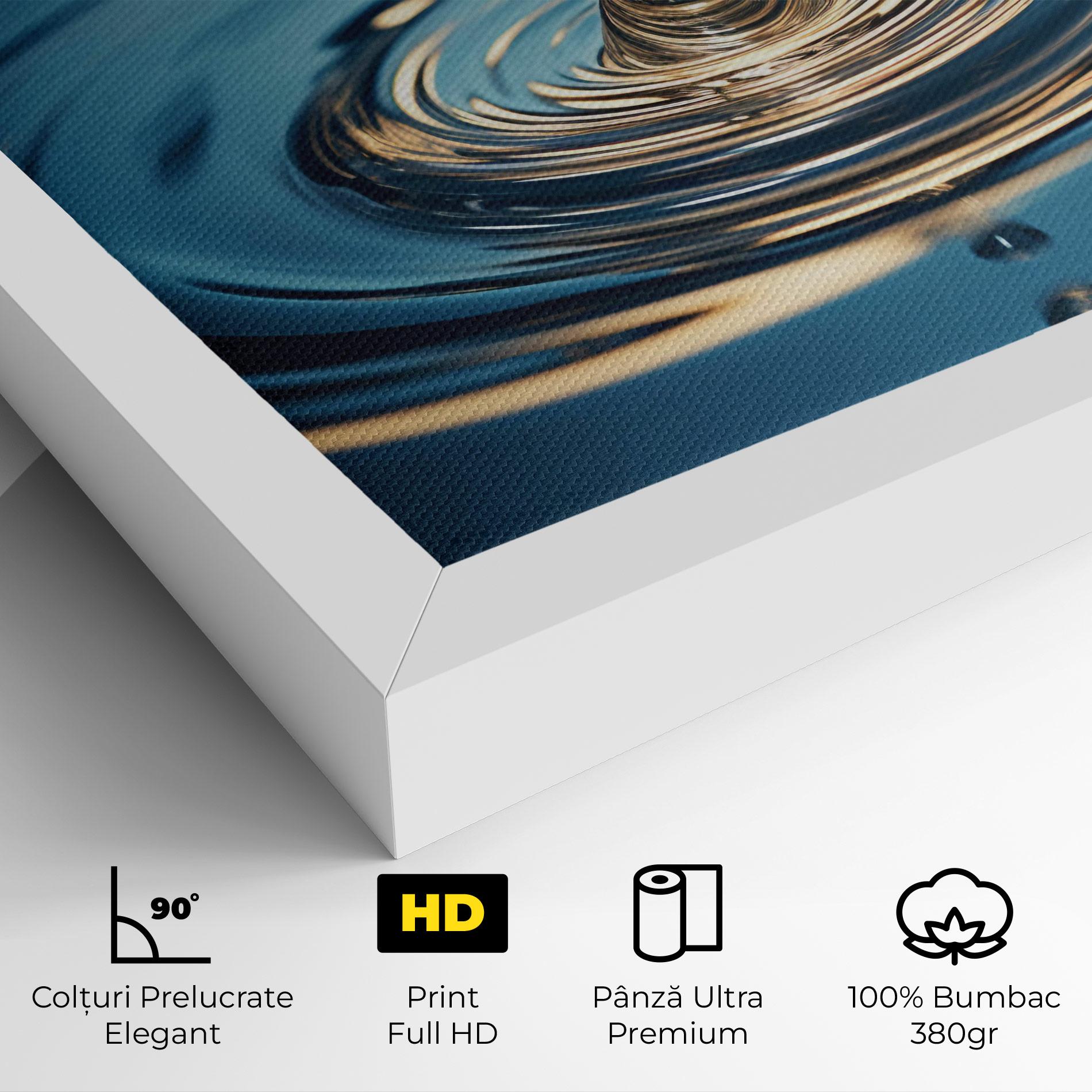 Tablou Canvas Cream Water Drop mockup 4