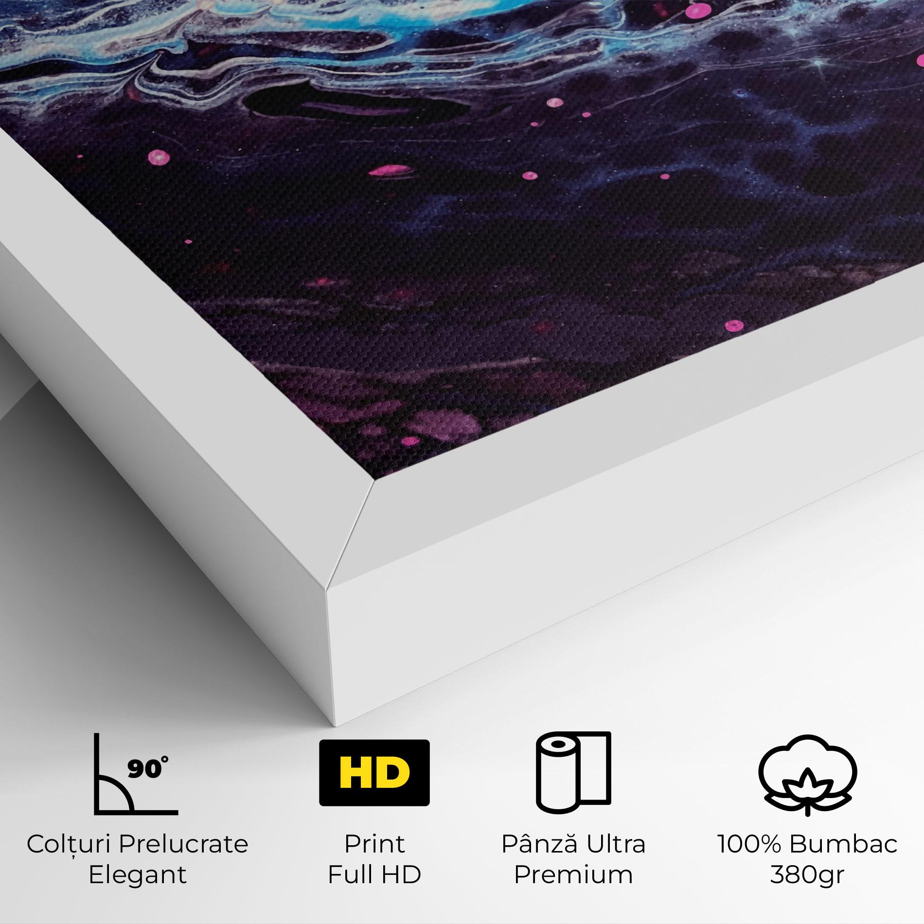 Tablou Canvas Purple Blue Water mockup 4