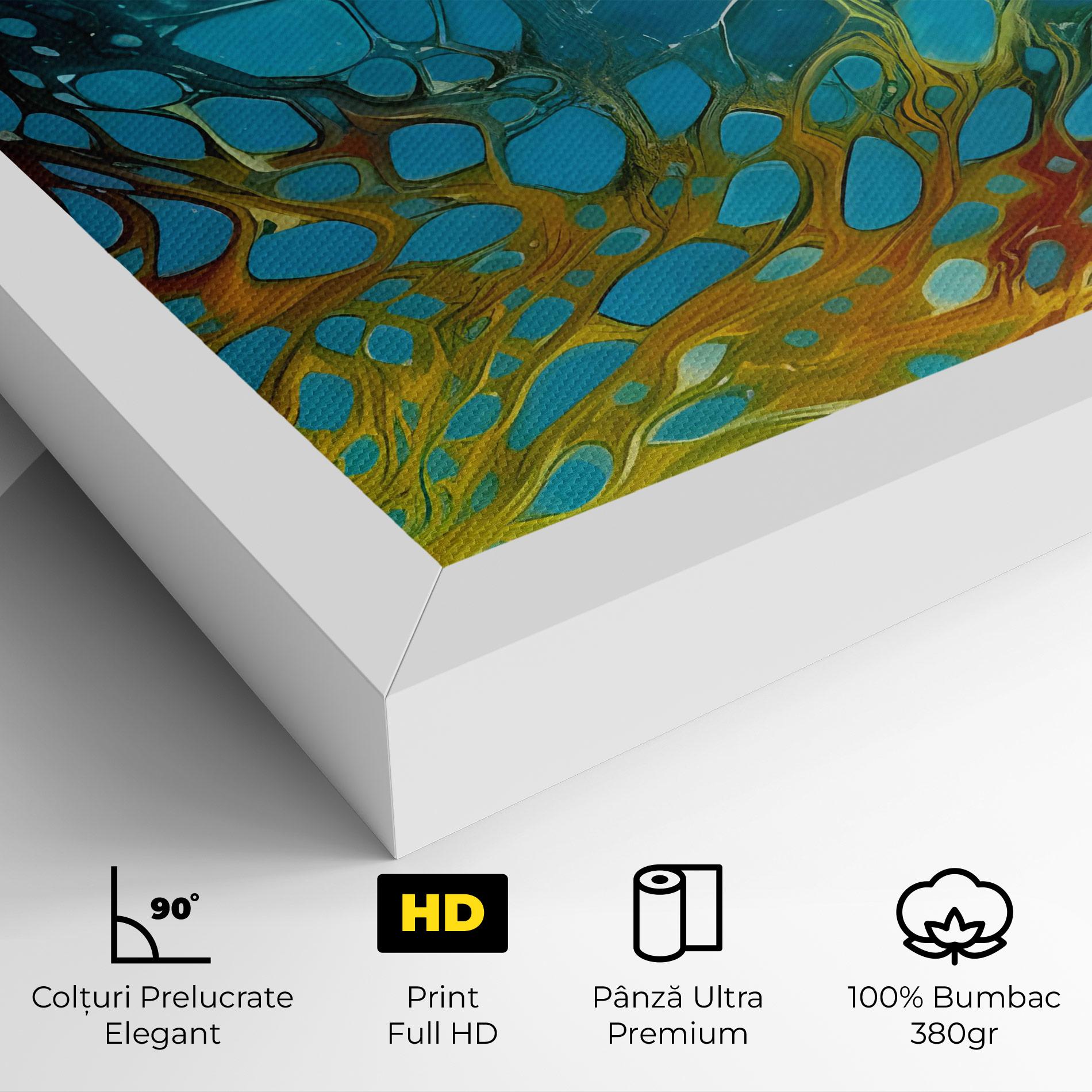 Tablou Canvas Yellow Green Ocean mockup 4