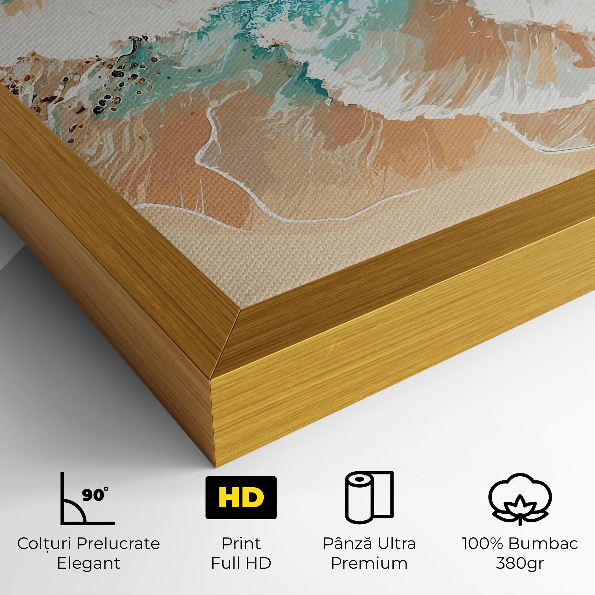 Tablou Canvas Artistic Waves mockup 4