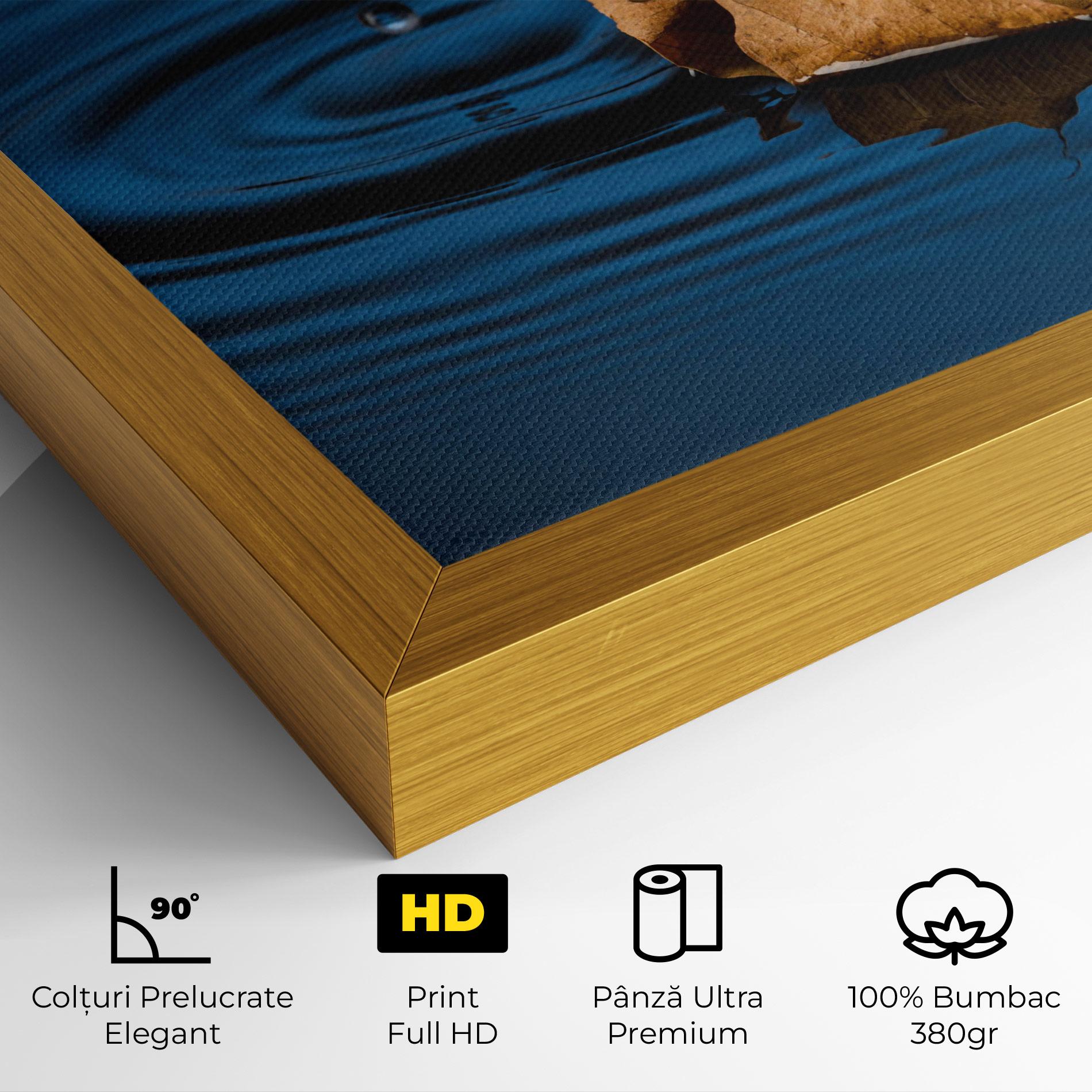 Tablou Canvas Autumn Leaf Water mockup 4