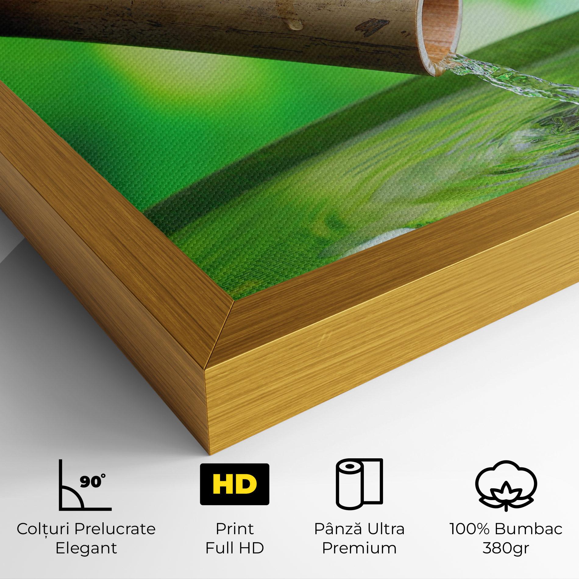 Tablou Canvas Bamboo Fountain mockup 4