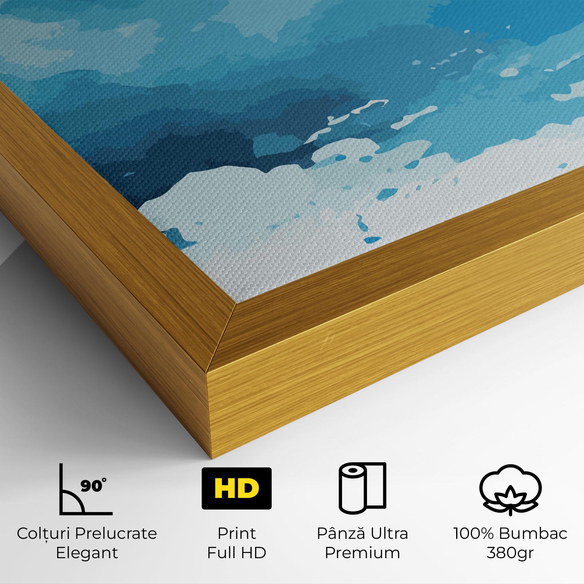 Tablou Canvas Blue Water Art mockup 4