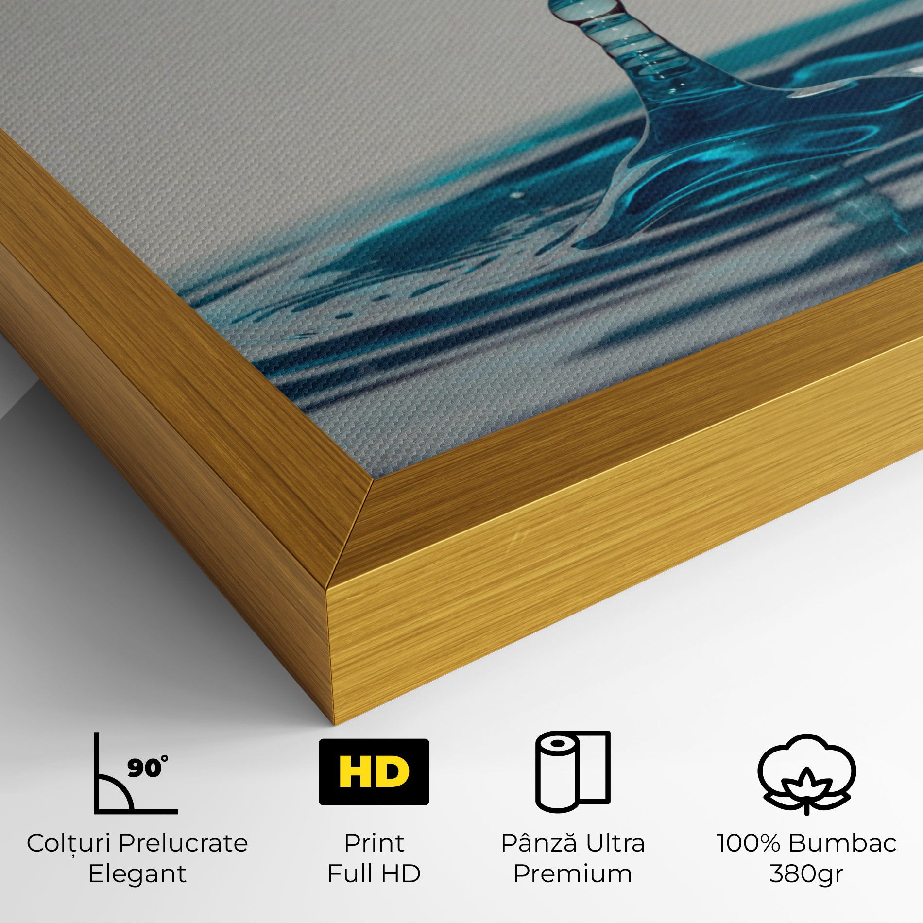 Blue Water Drop mockup 4