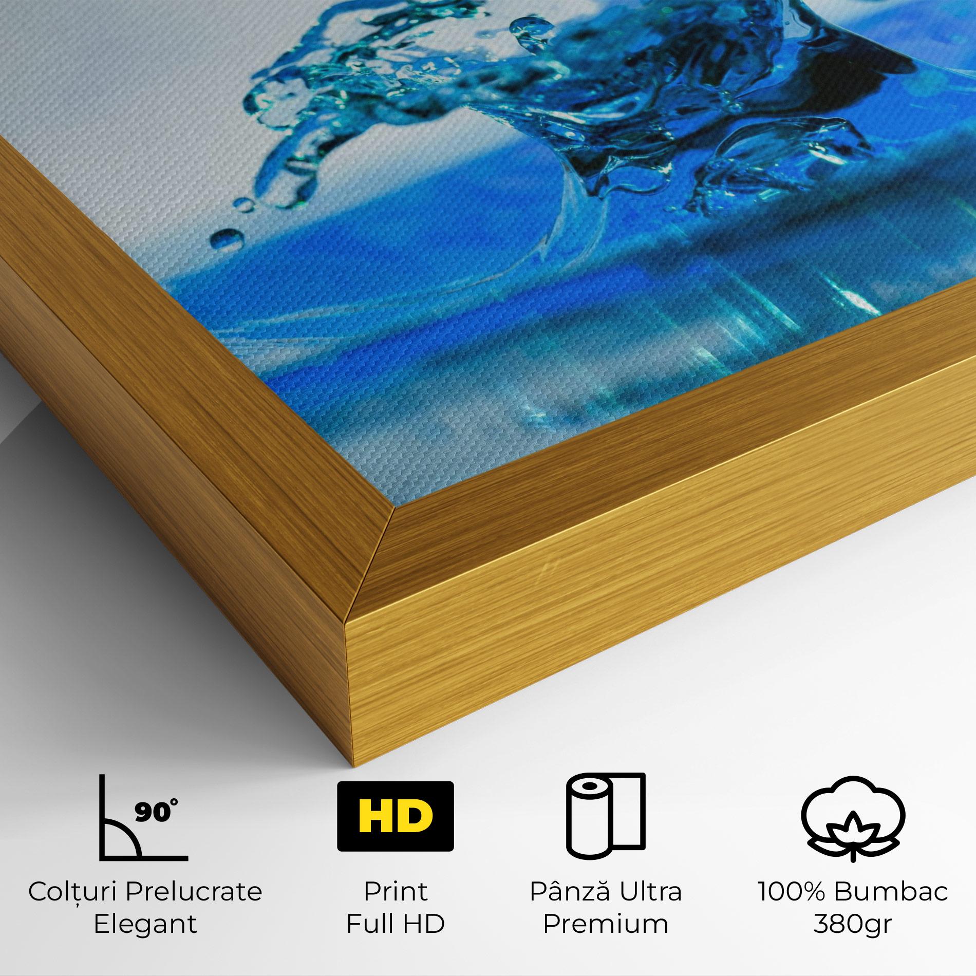 Tablou Canvas Blue Water Splash mockup 4