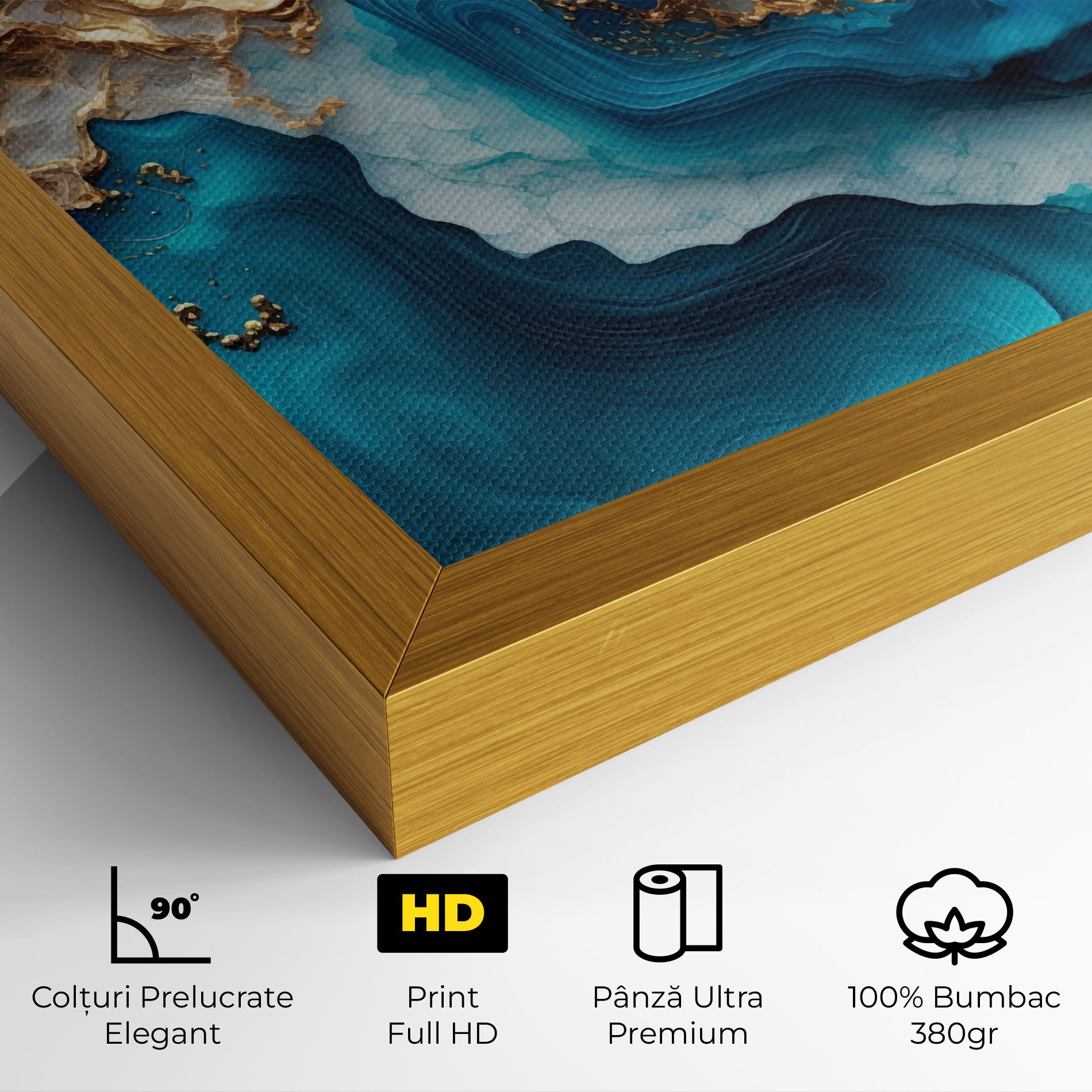 Gold Blue Art Wave mockup 4