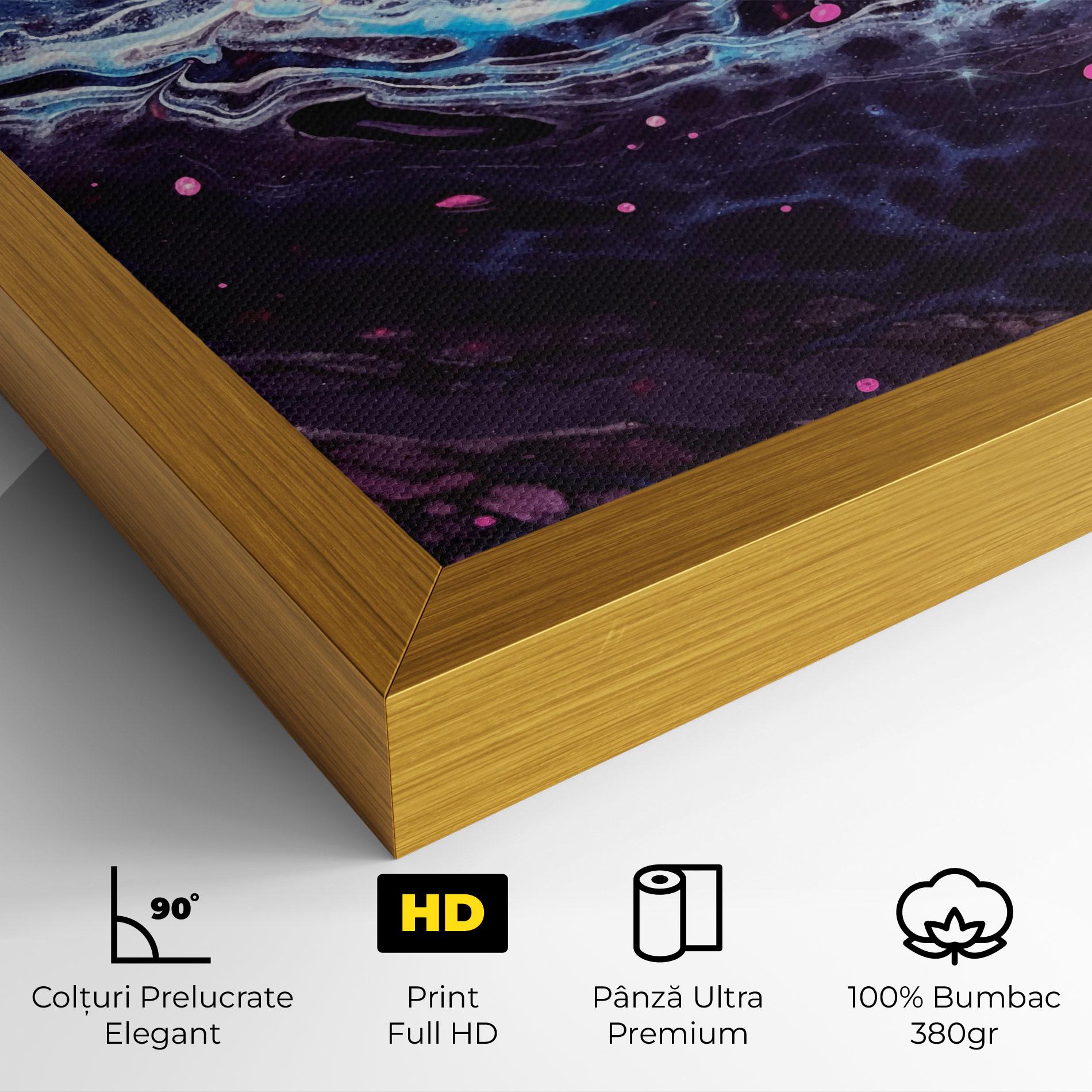 Tablou Canvas Purple Blue Water mockup 4